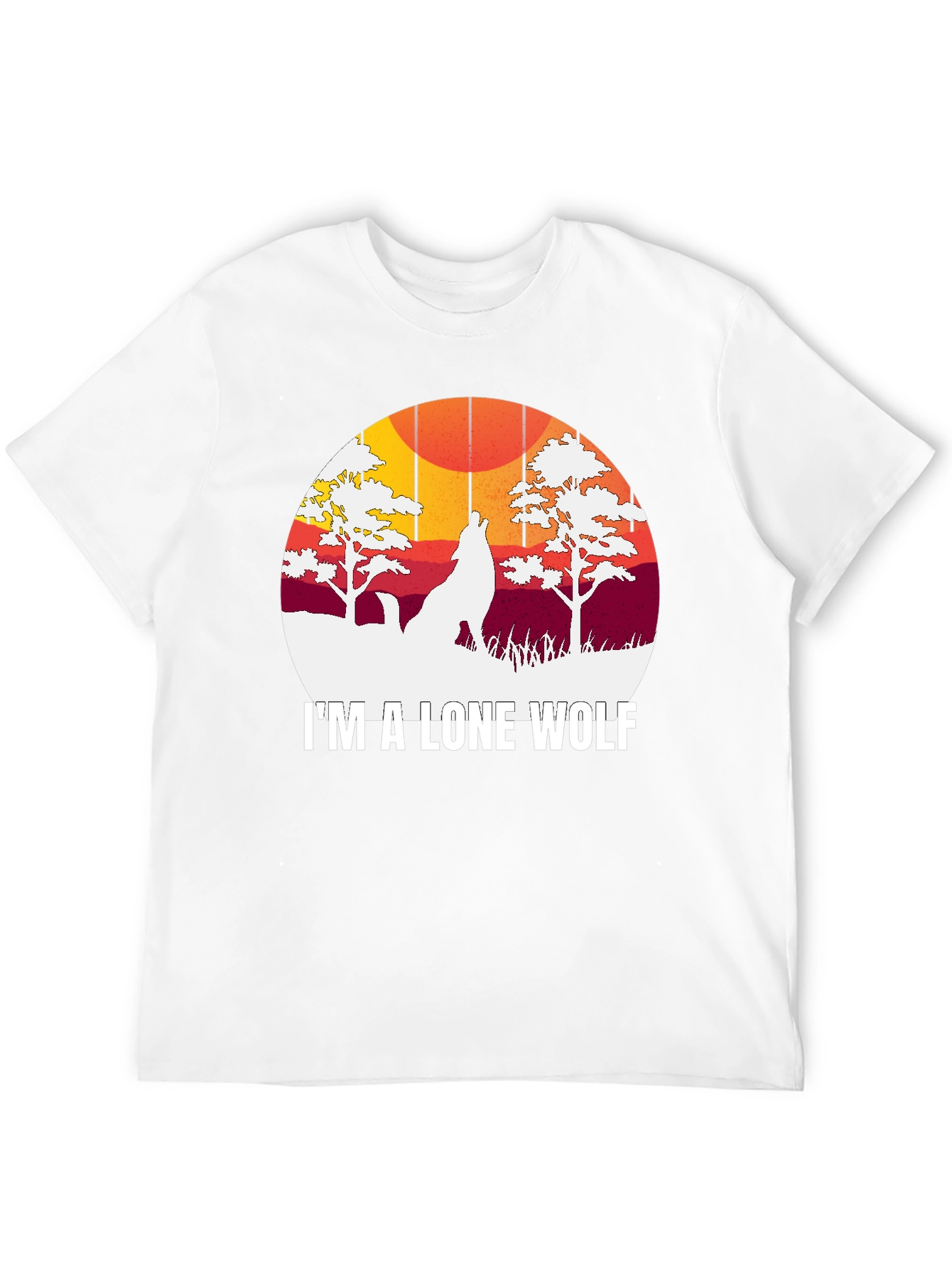 Lone Wolf Graphic Tee - Mens Black T-Shirt