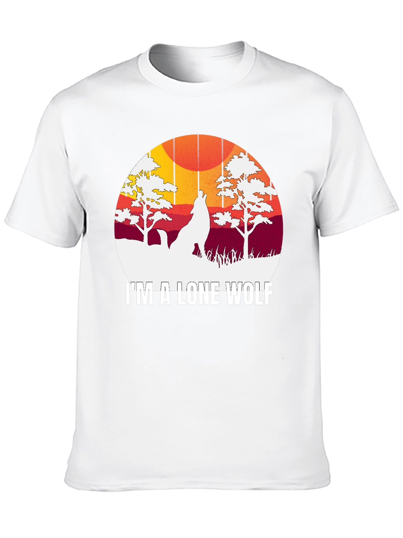 Lone Wolf Graphic Tee - Mens Black T-Shirt