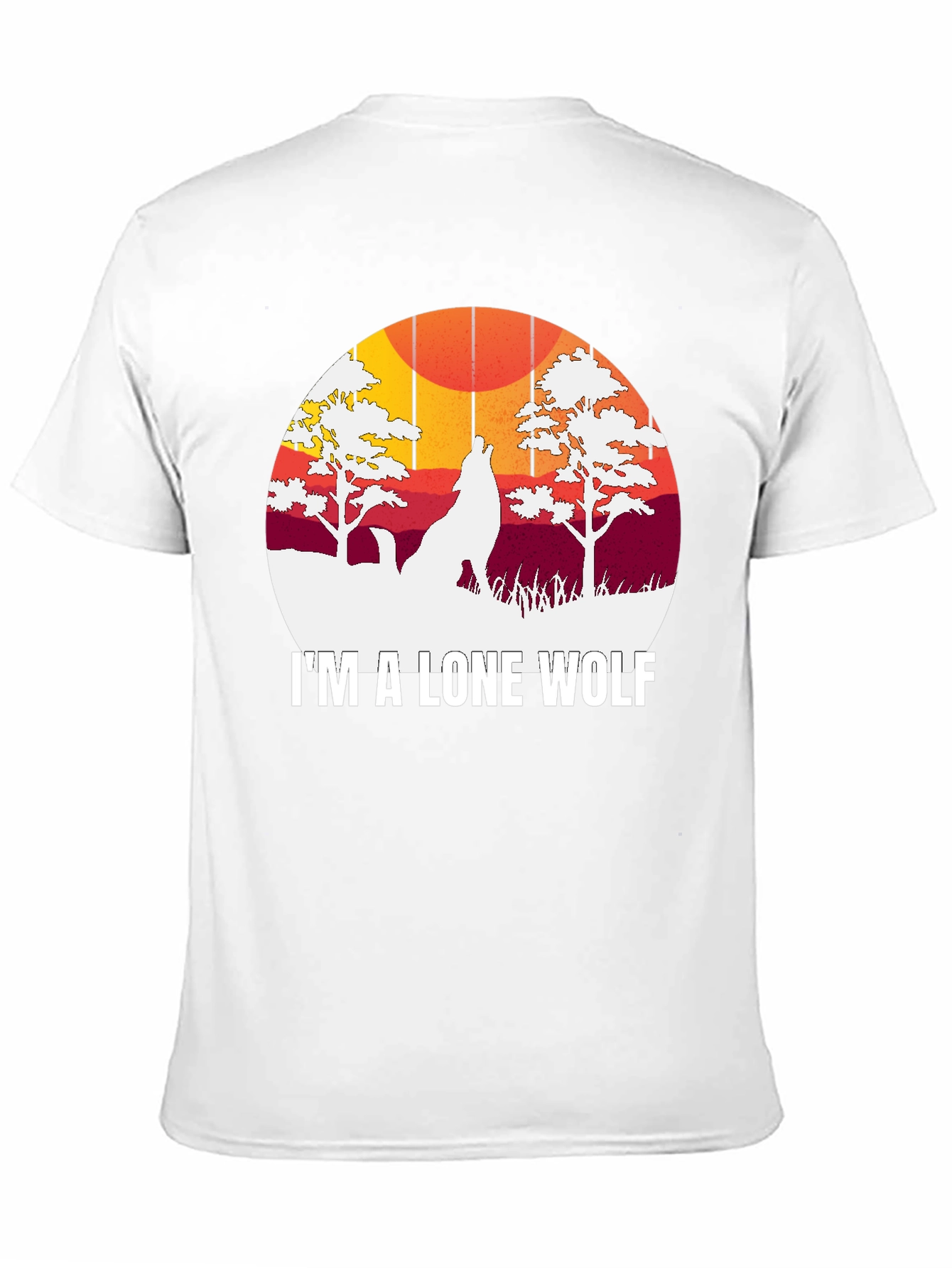 Lone Wolf Graphic Tee - Mens Black T-Shirt
