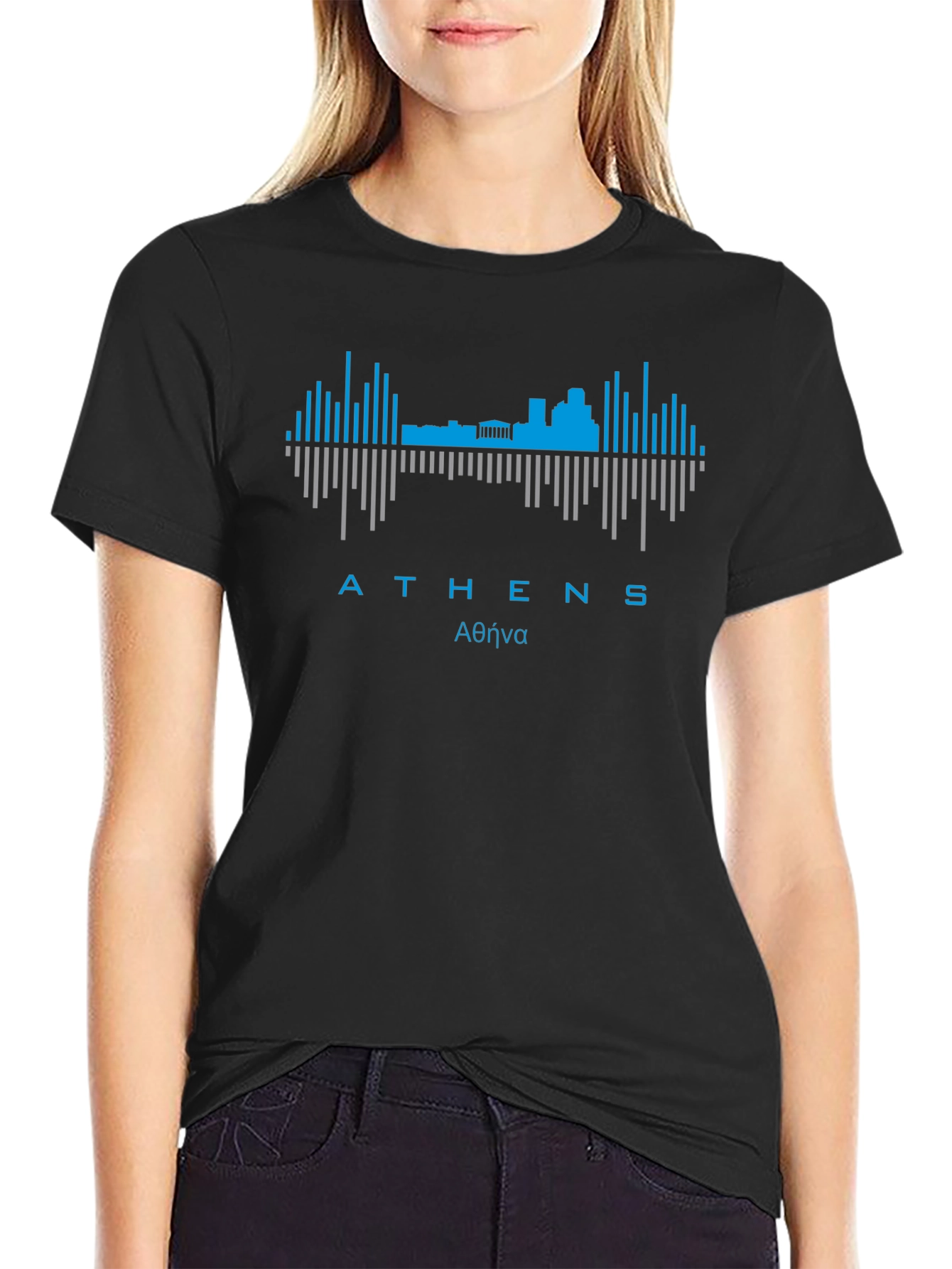 Athens Skyline Graphic Tee