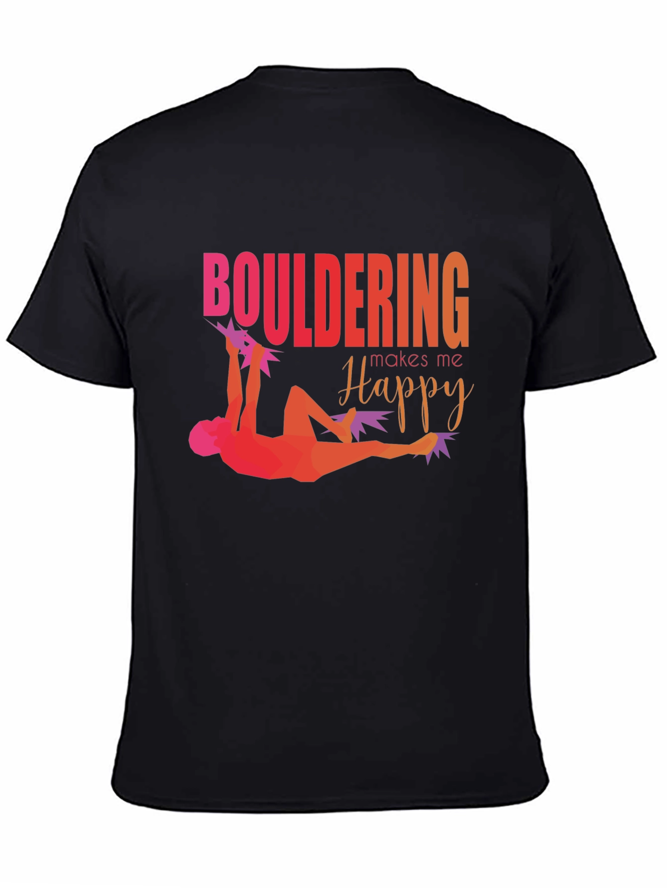 Bouldering Makes Me Happy Graphic Tee