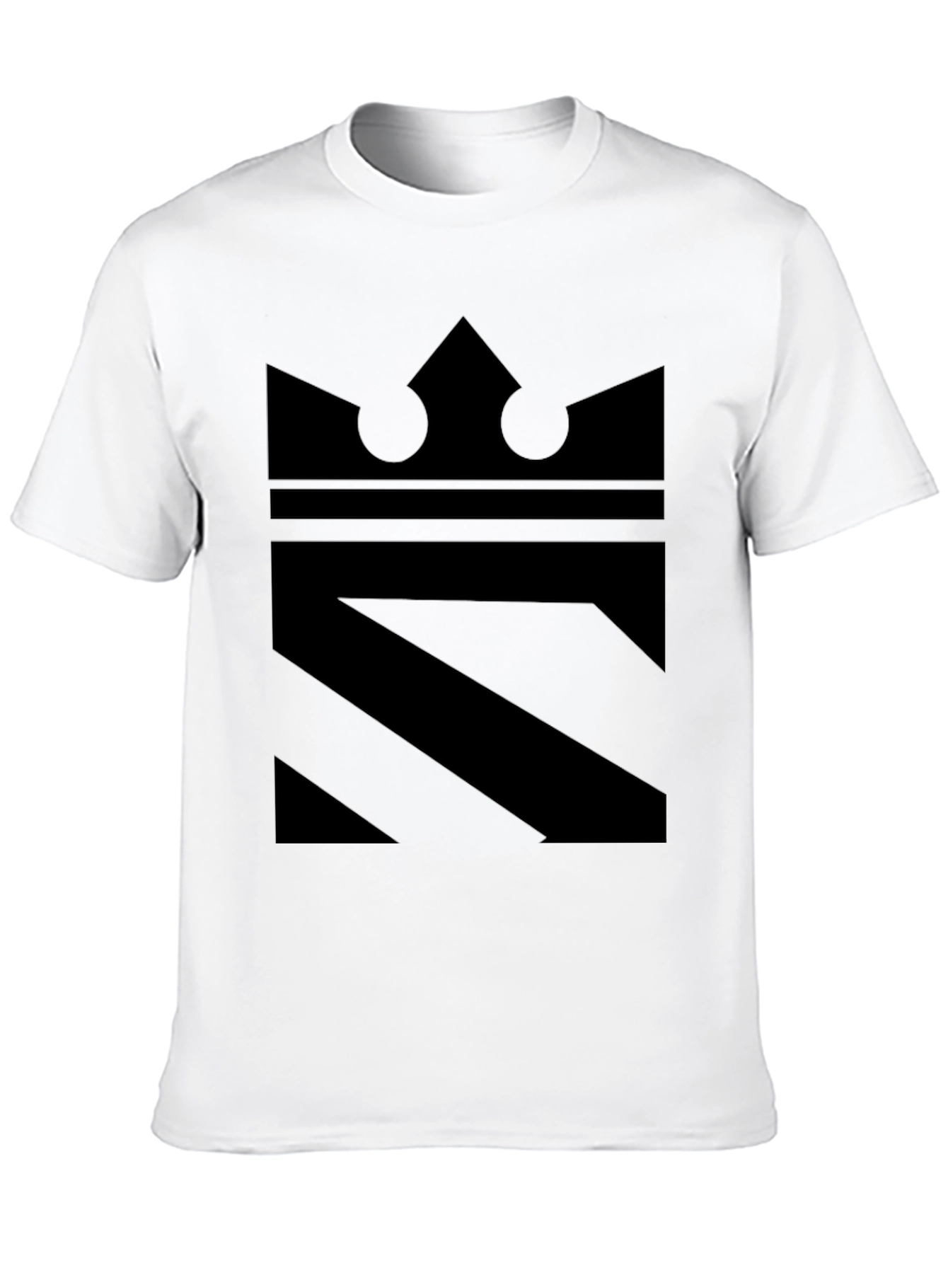 Crown Graphic Black T-Shirt - Modern Style