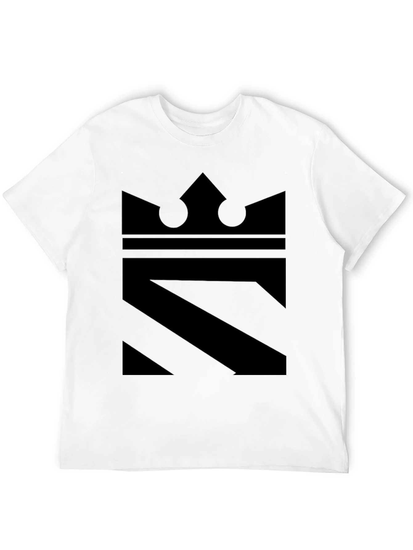 Crown Graphic Black T-Shirt - Modern Style