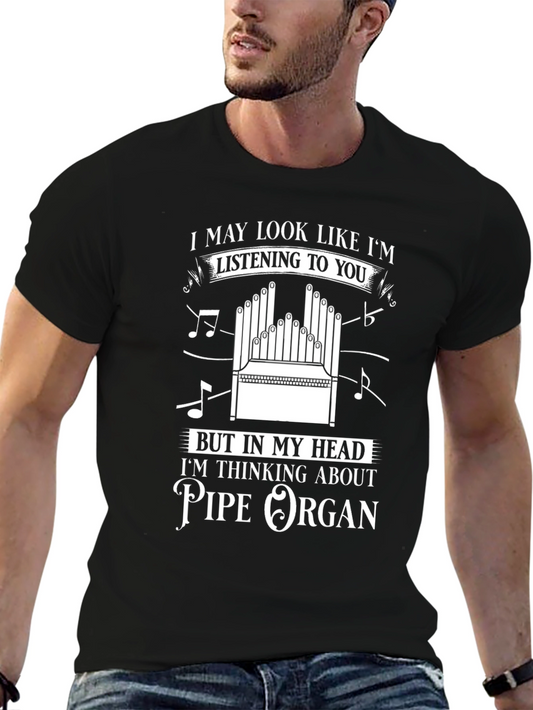 Pipe Organ Musician T-Shirt: Listening to You Design