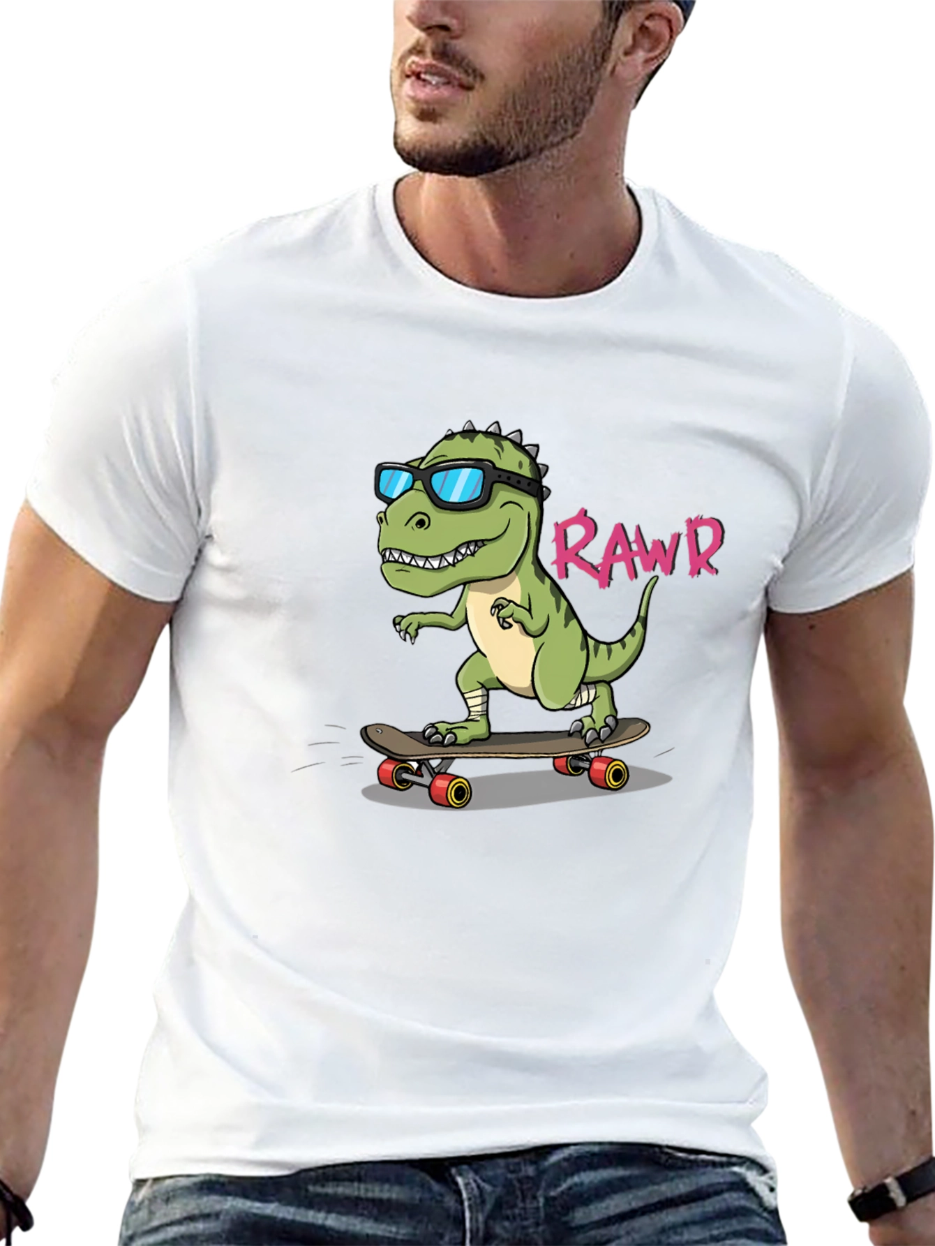 Cool Dino Rawr T-Shirt - Skater Style