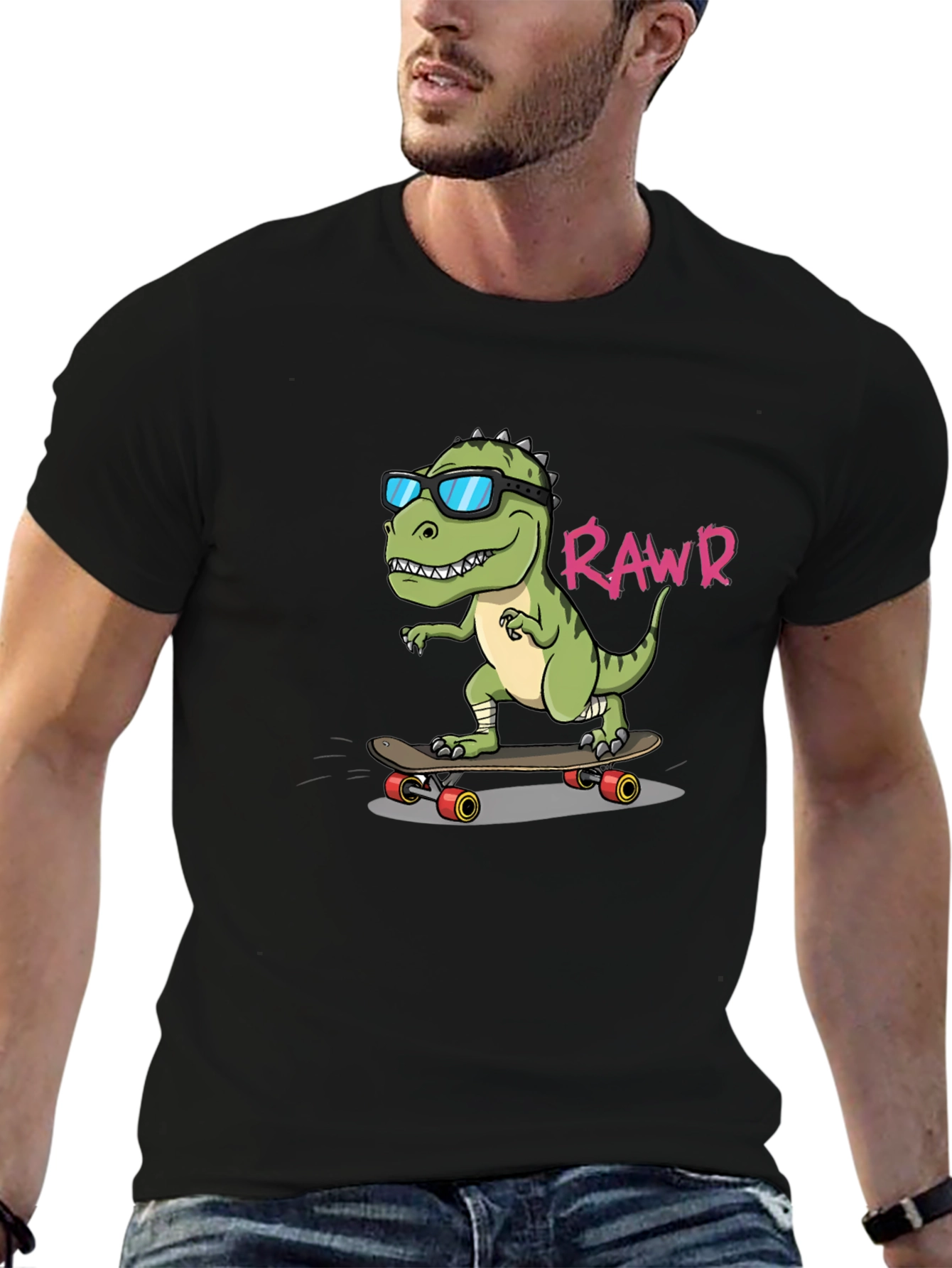 Cool Dino Rawr T-Shirt - Skater Style