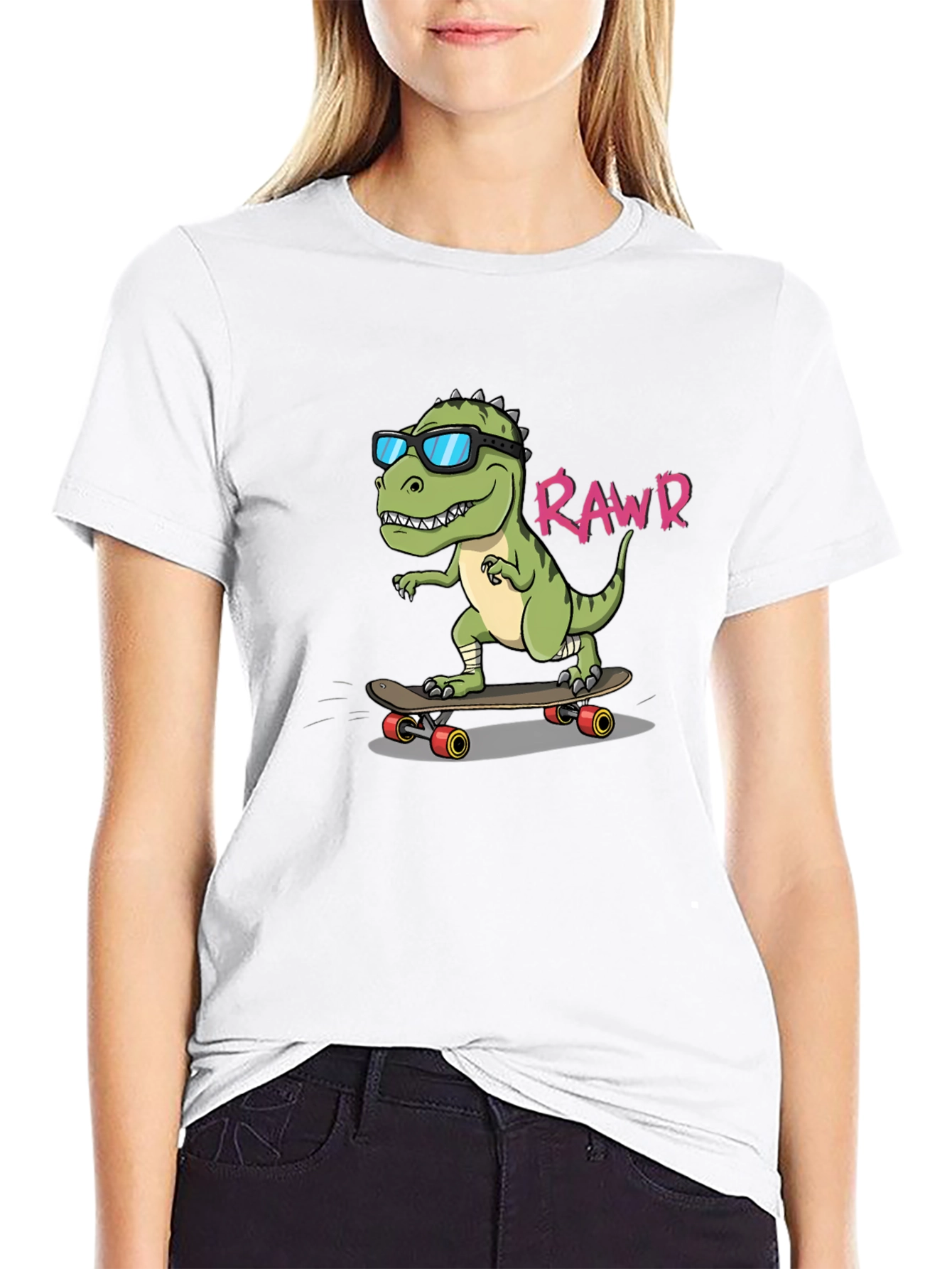 Cool Dino Rawr T-Shirt - Skater Style