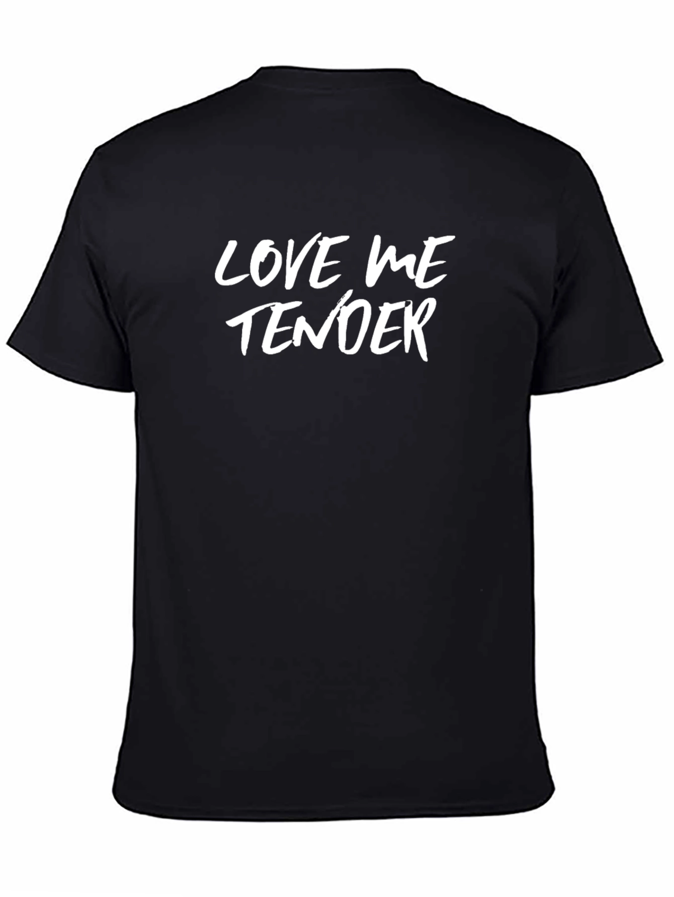 Love Me Tender Black Graphic Tee