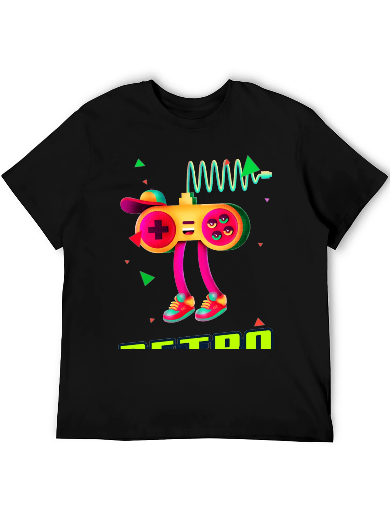 Gaming Controller Graphic Black T-Shirt