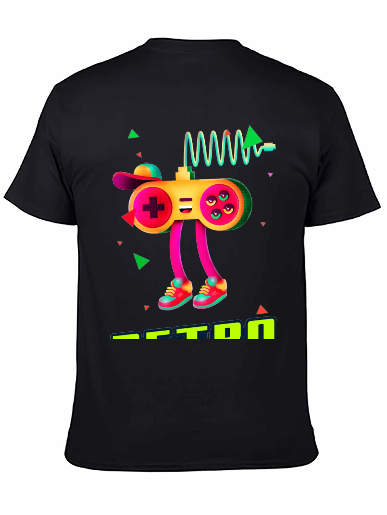 Gaming Controller Graphic Black T-Shirt