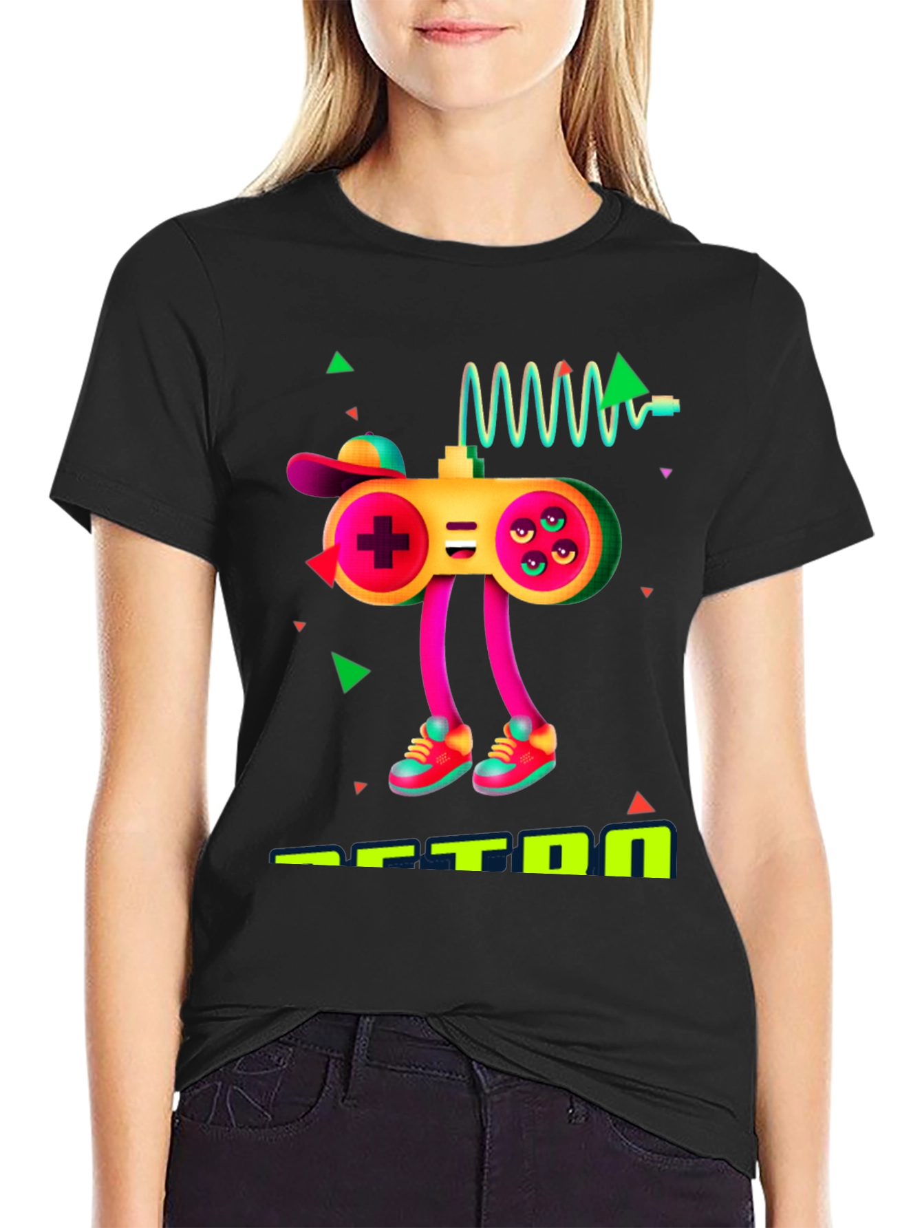 Gaming Controller Graphic Black T-Shirt