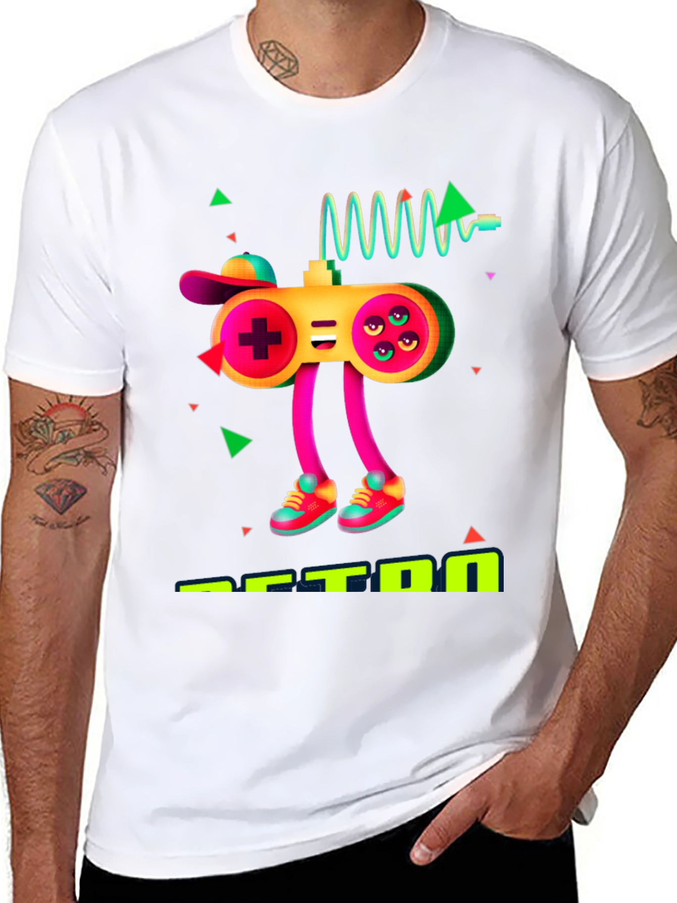 Gaming Controller Graphic Black T-Shirt