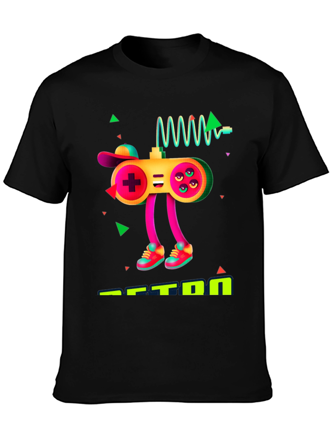 Gaming Controller Graphic Black T-Shirt