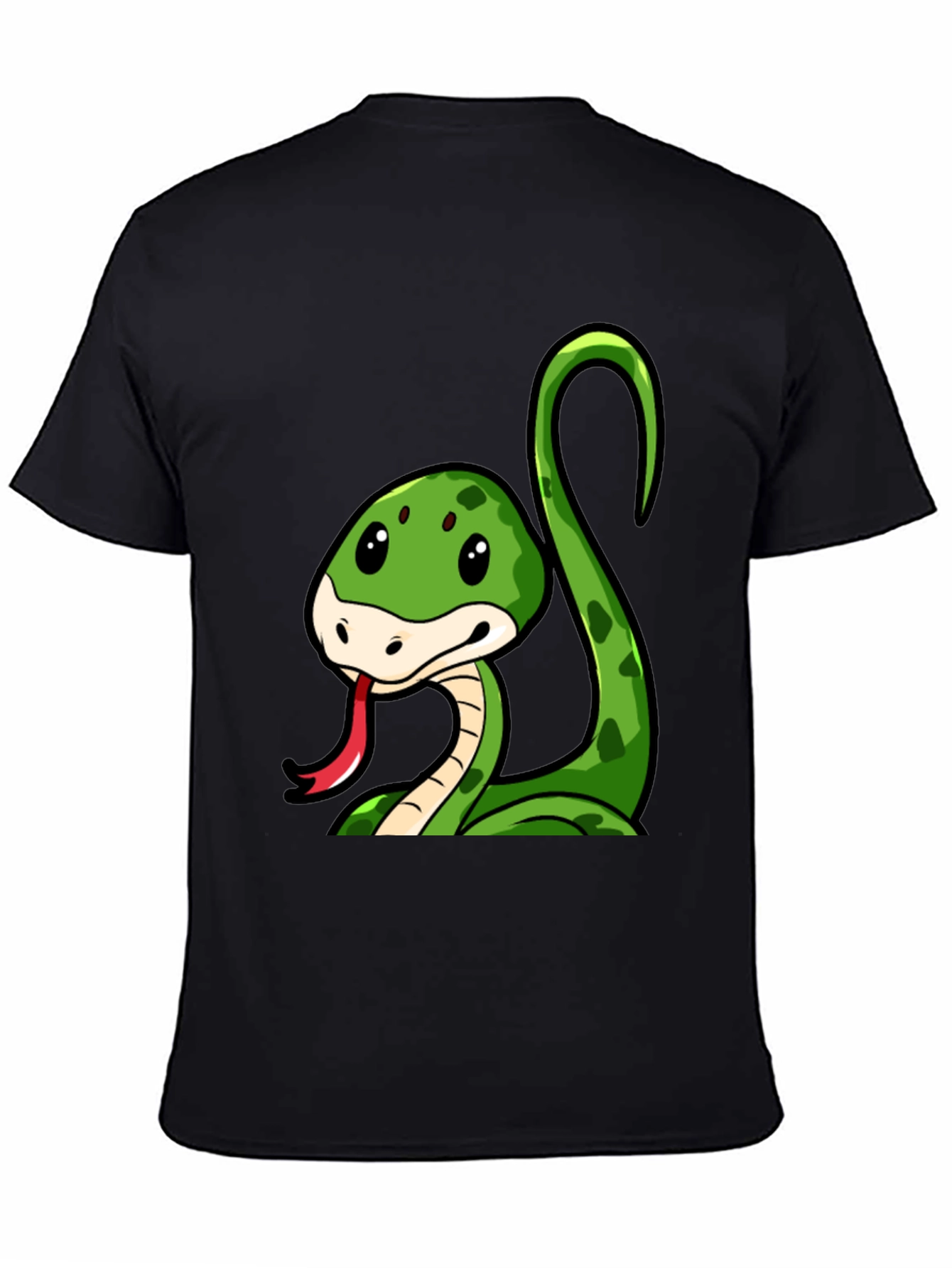 Cute Cartoon Snake Graphic T-Shirt