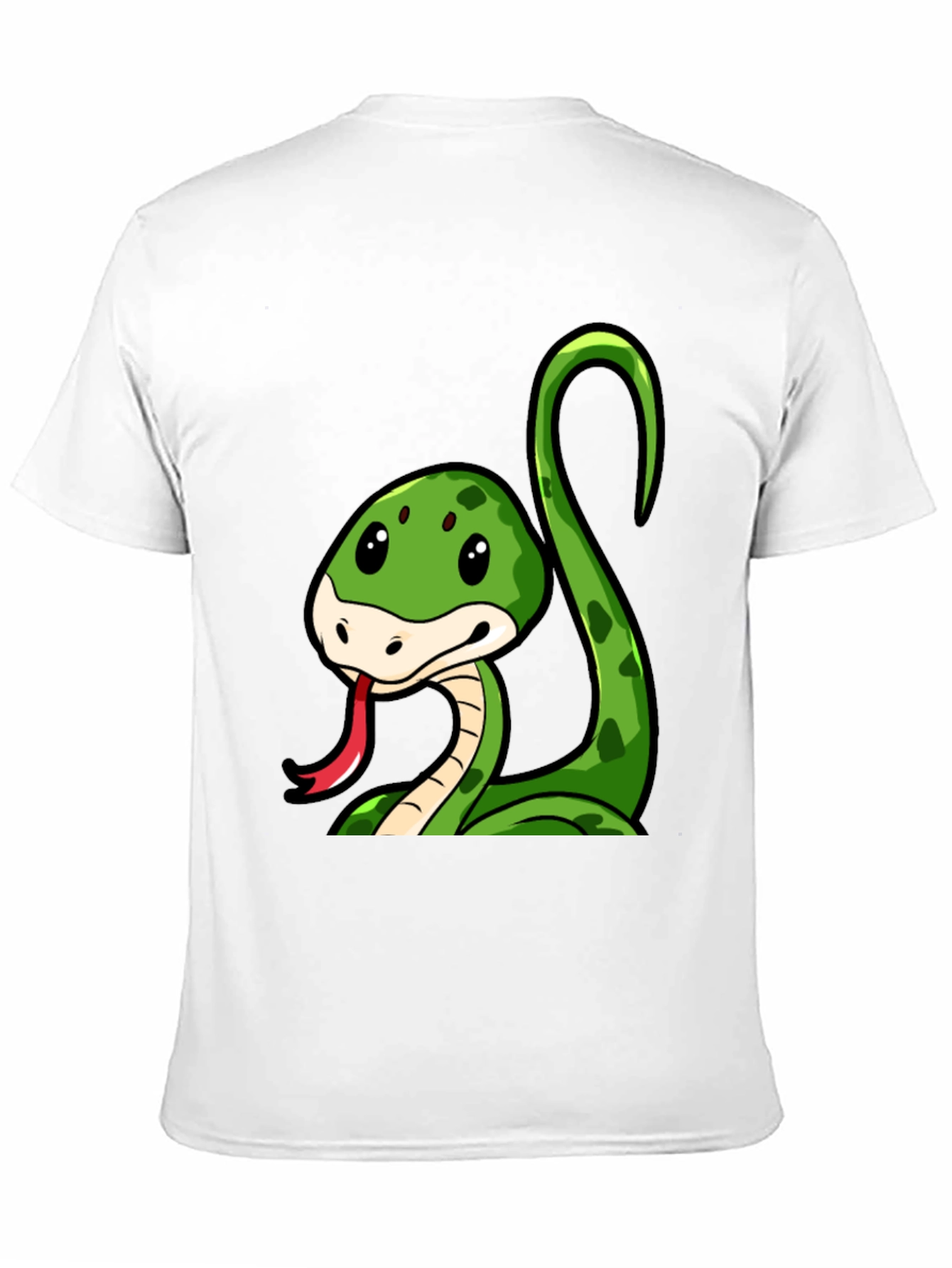 Cute Cartoon Snake Graphic T-Shirt