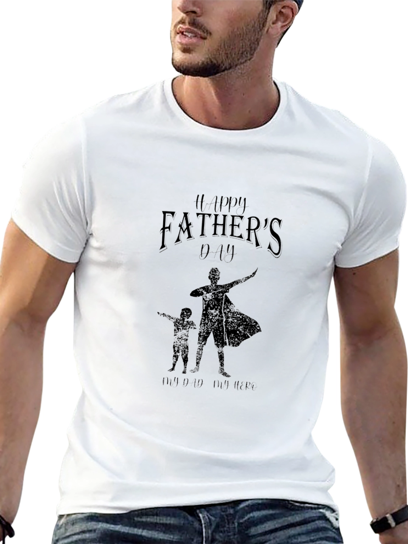 Happy Fathers Day T-Shirt Super Dad