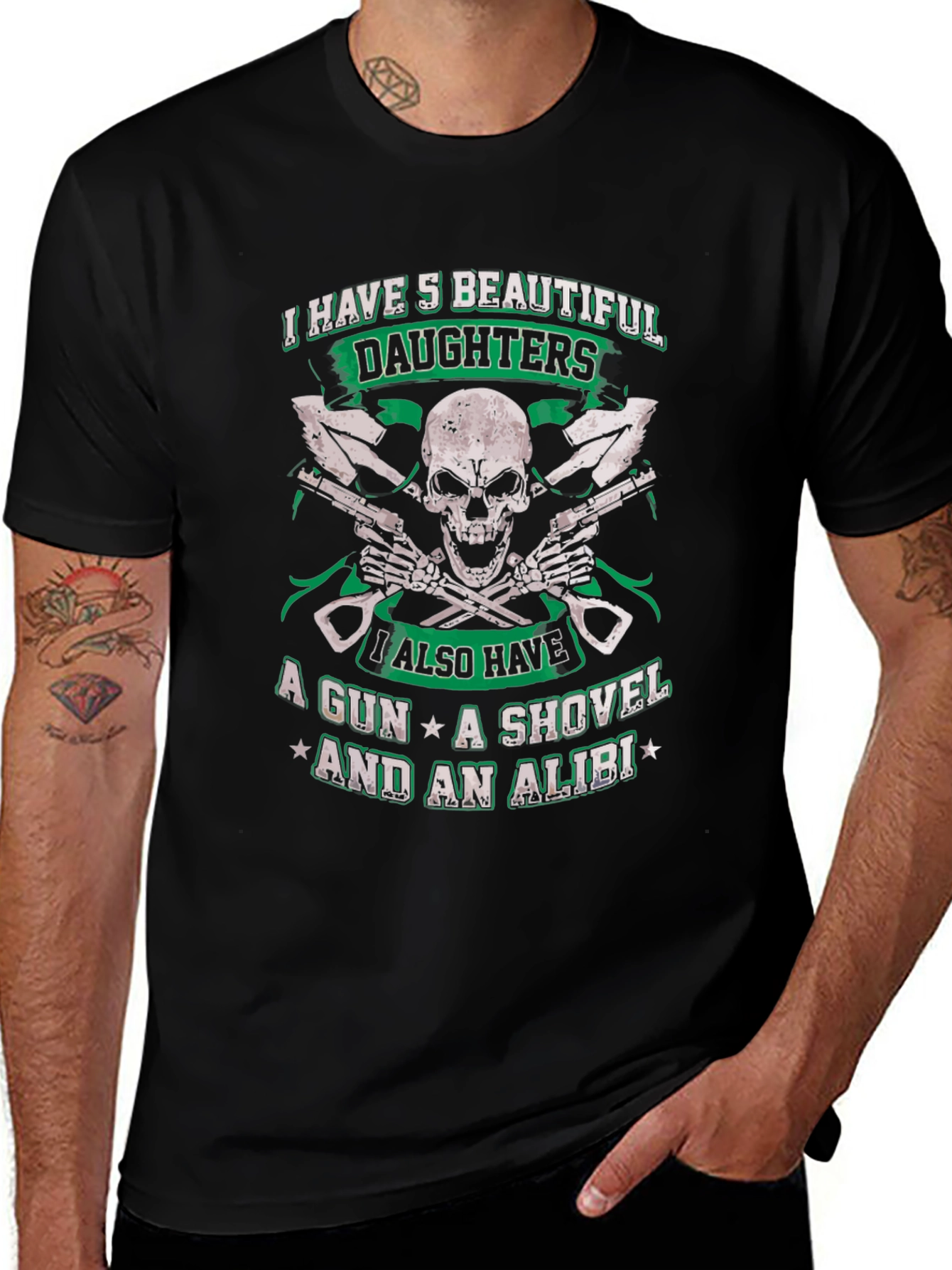 I Have 5 Beautiful Daughters T-Shirt