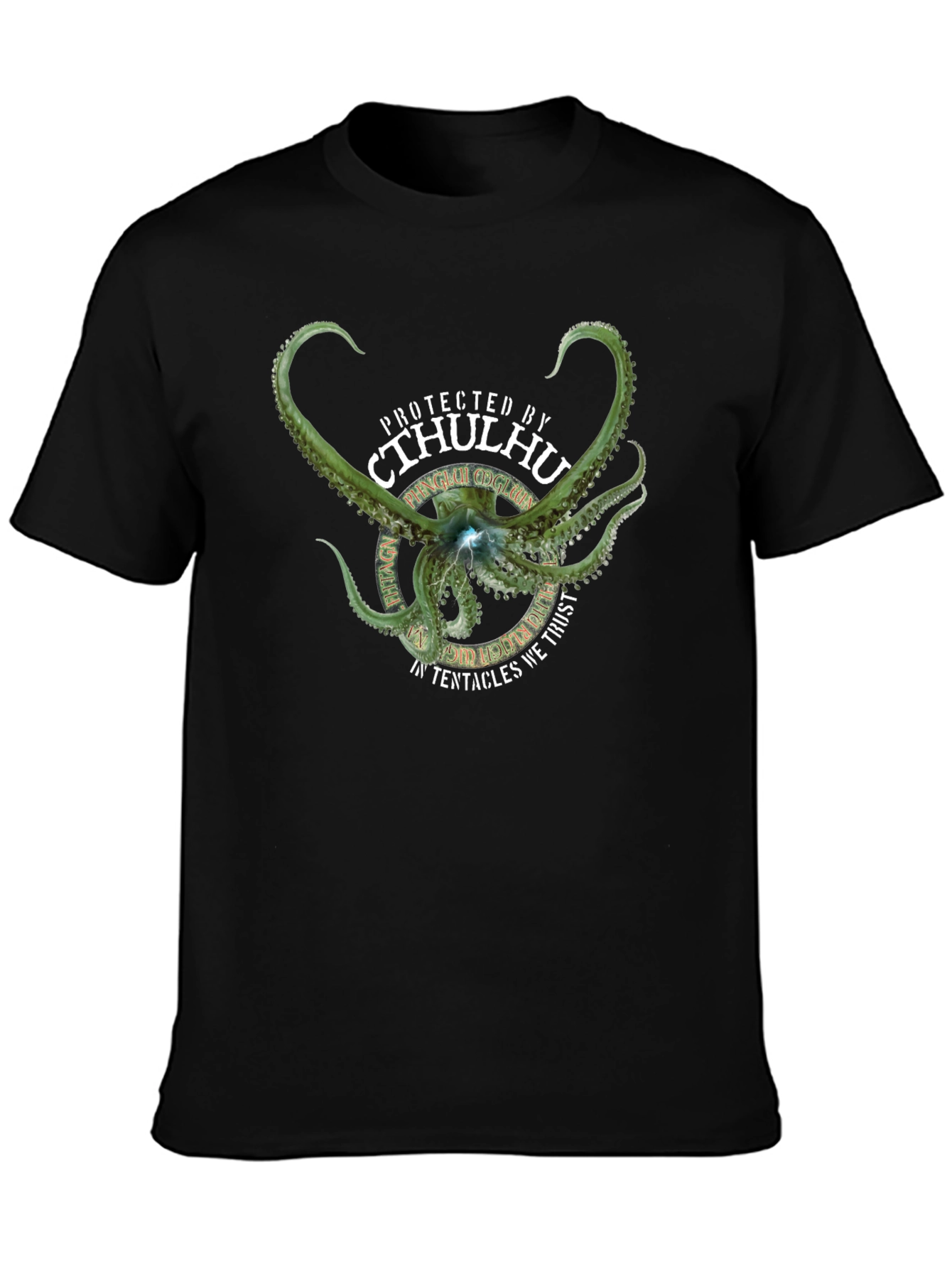 Cthulhu Tentacle T-Shirt - Protected By Cthulhu