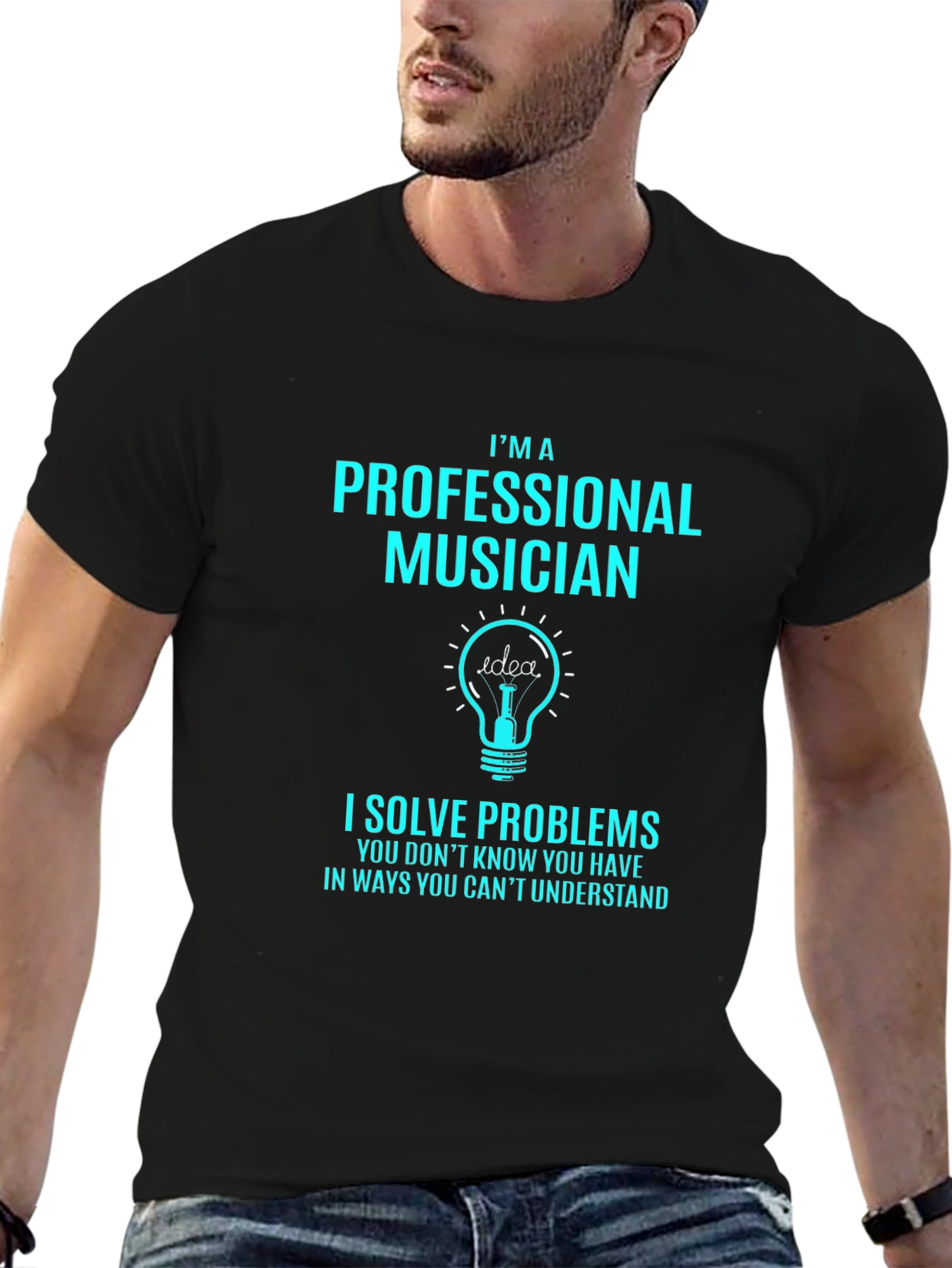 Professional Musician T-Shirt - Idea Lightbulb Design