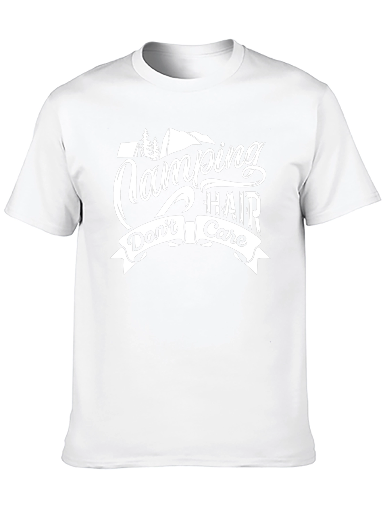 Camping Hair Dont Care Graphic Tee