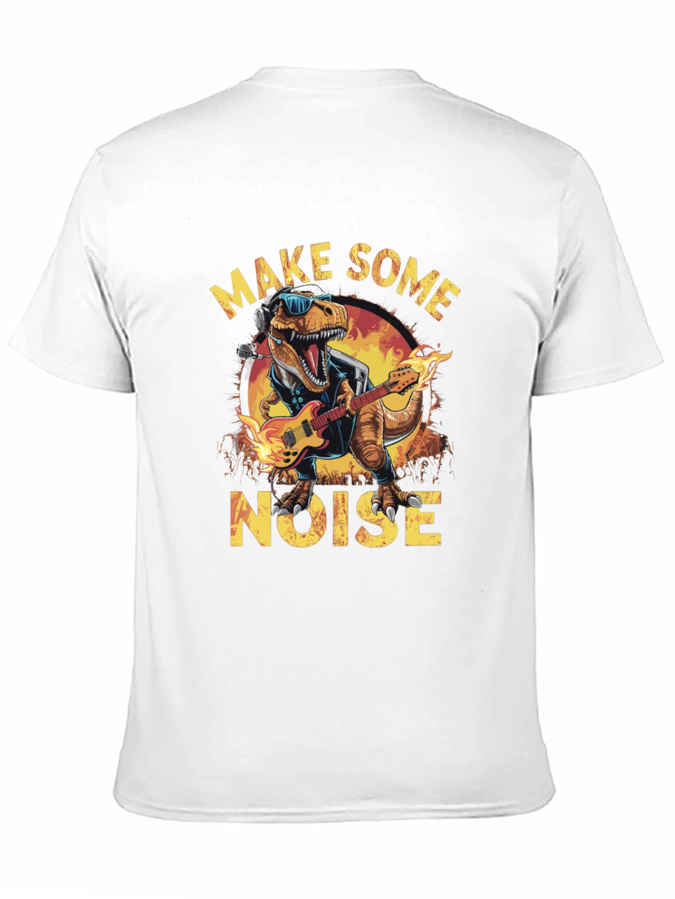 Rock and Roll Dinosaur Graphic Tee