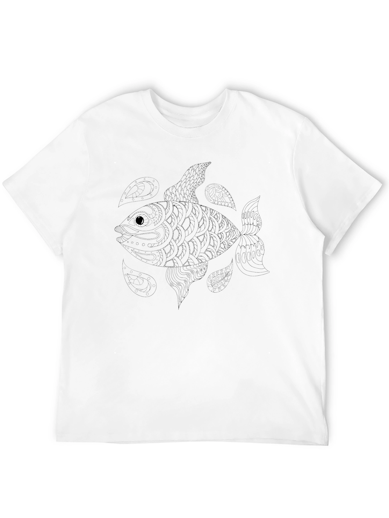 Black Fish Graphic Mens T-Shirt