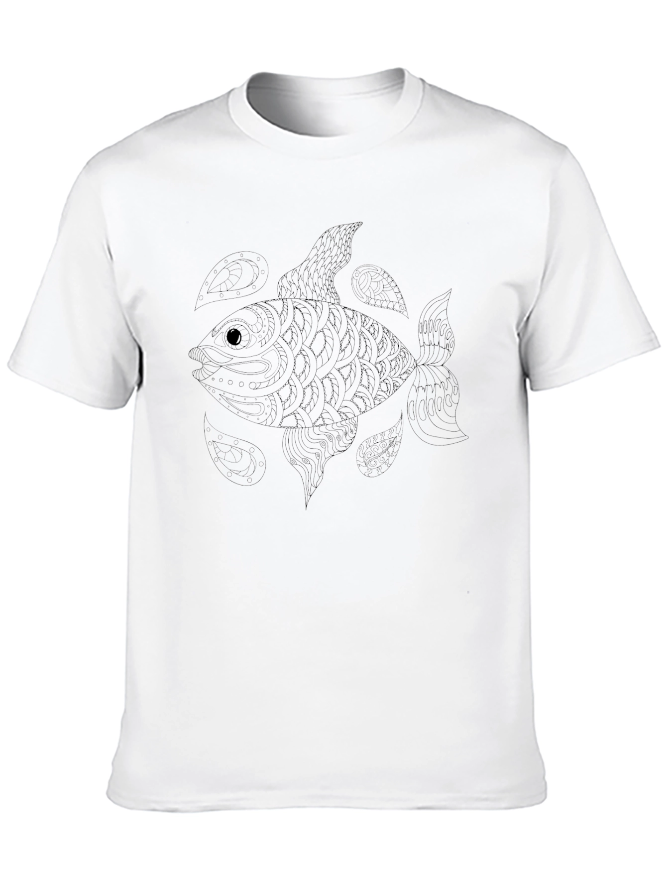 Black Fish Graphic Mens T-Shirt