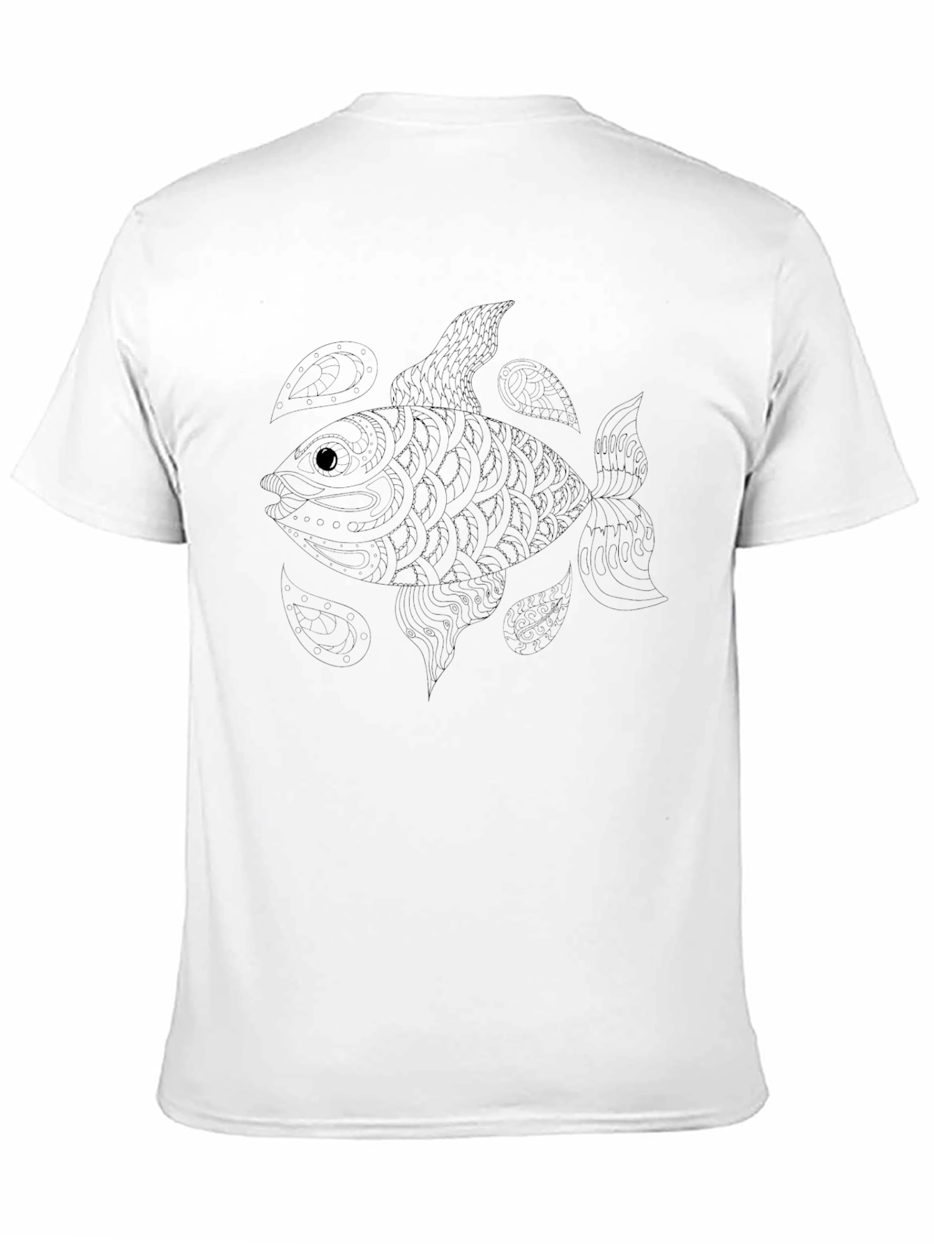 Black Fish Graphic Mens T-Shirt