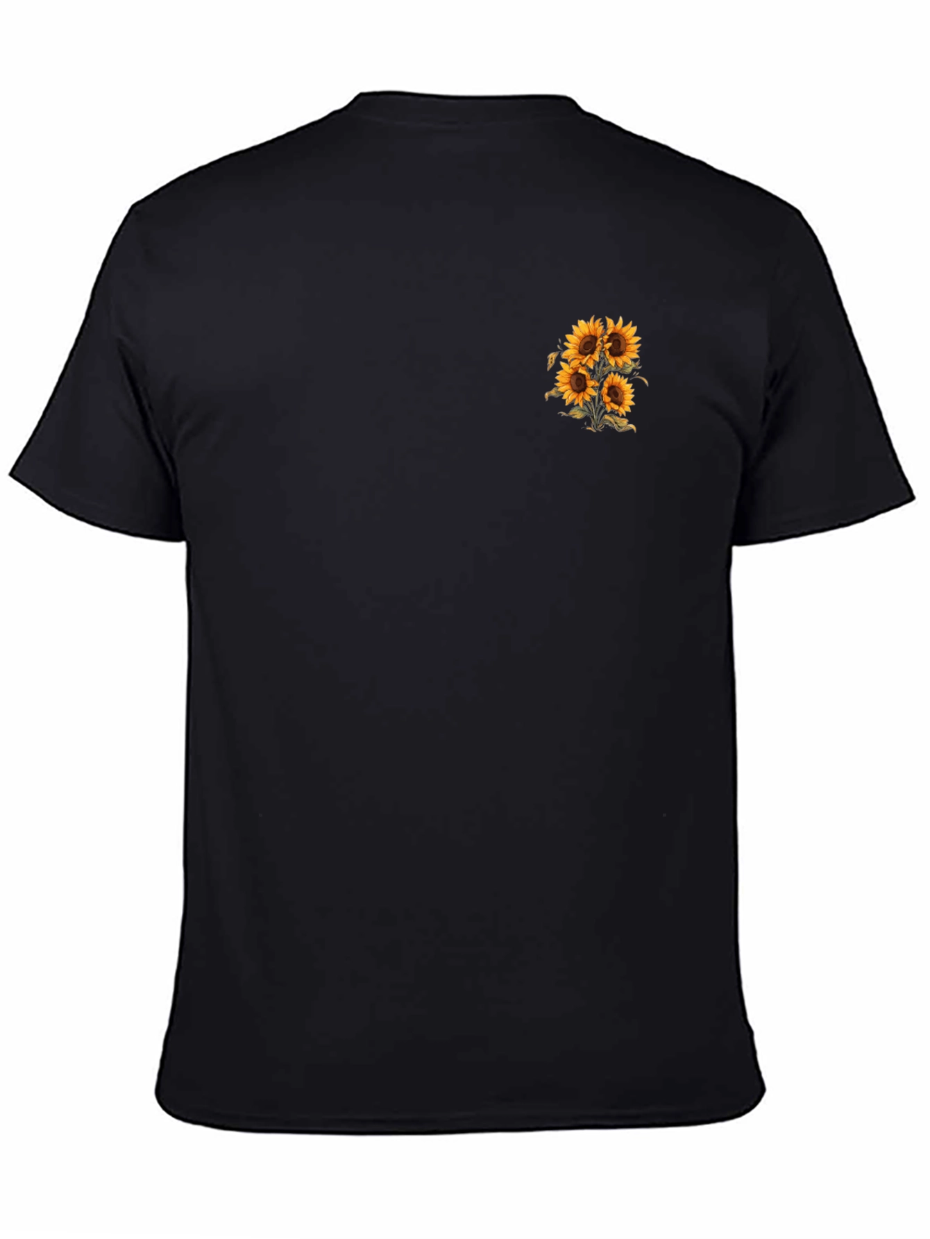 Sunflower Graphic Black T-Shirt
