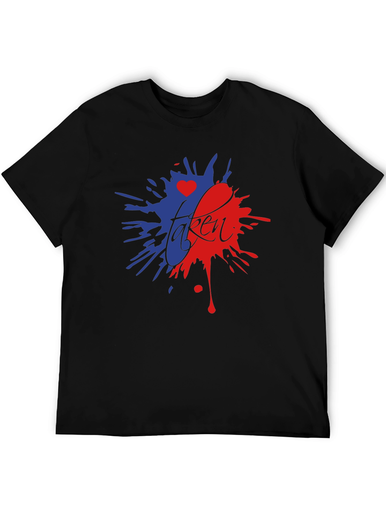Taken Heart Splatter Graphic Tee - Black