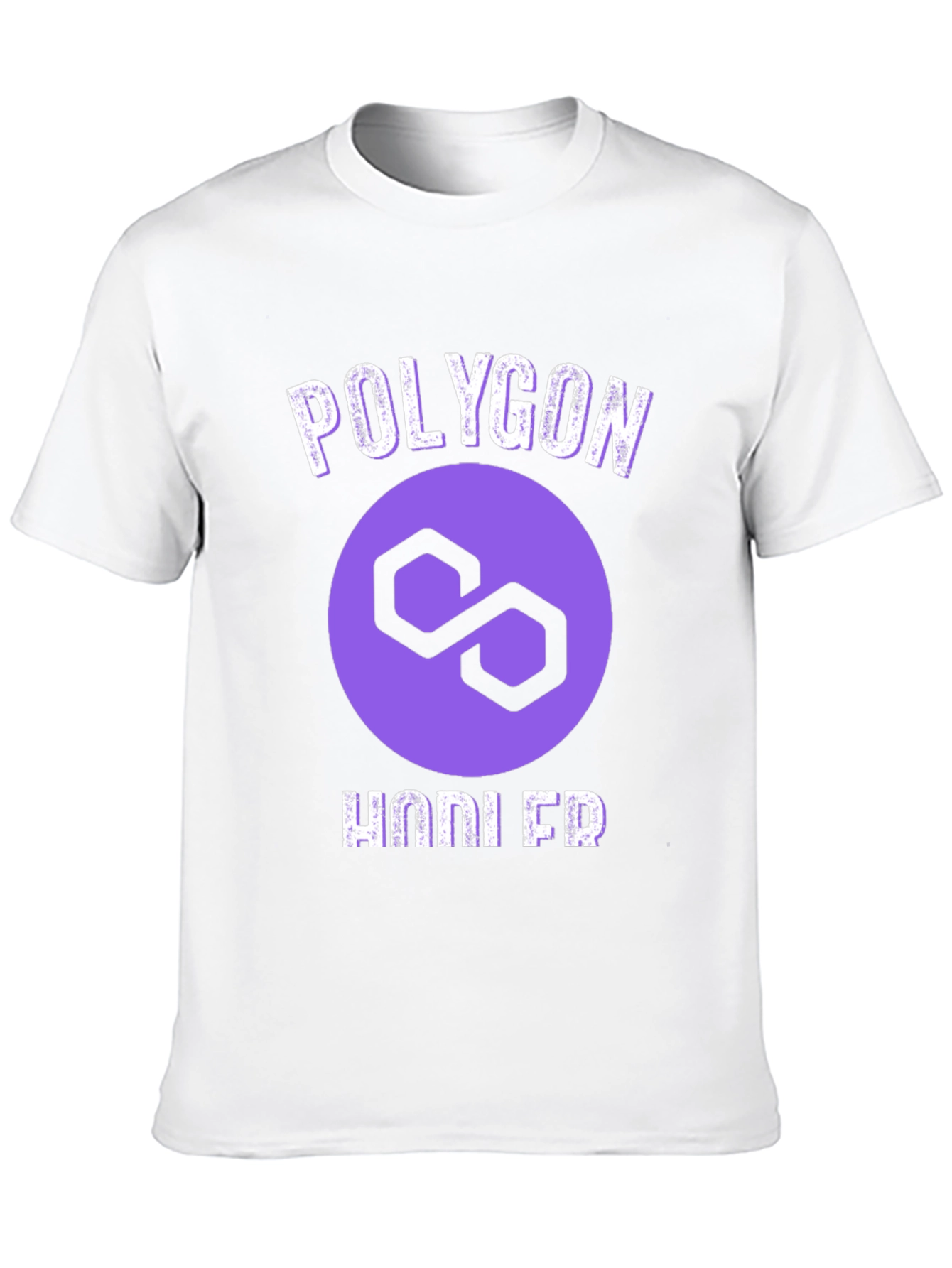 Polygon HODLER Black T-Shirt Crypto Fan