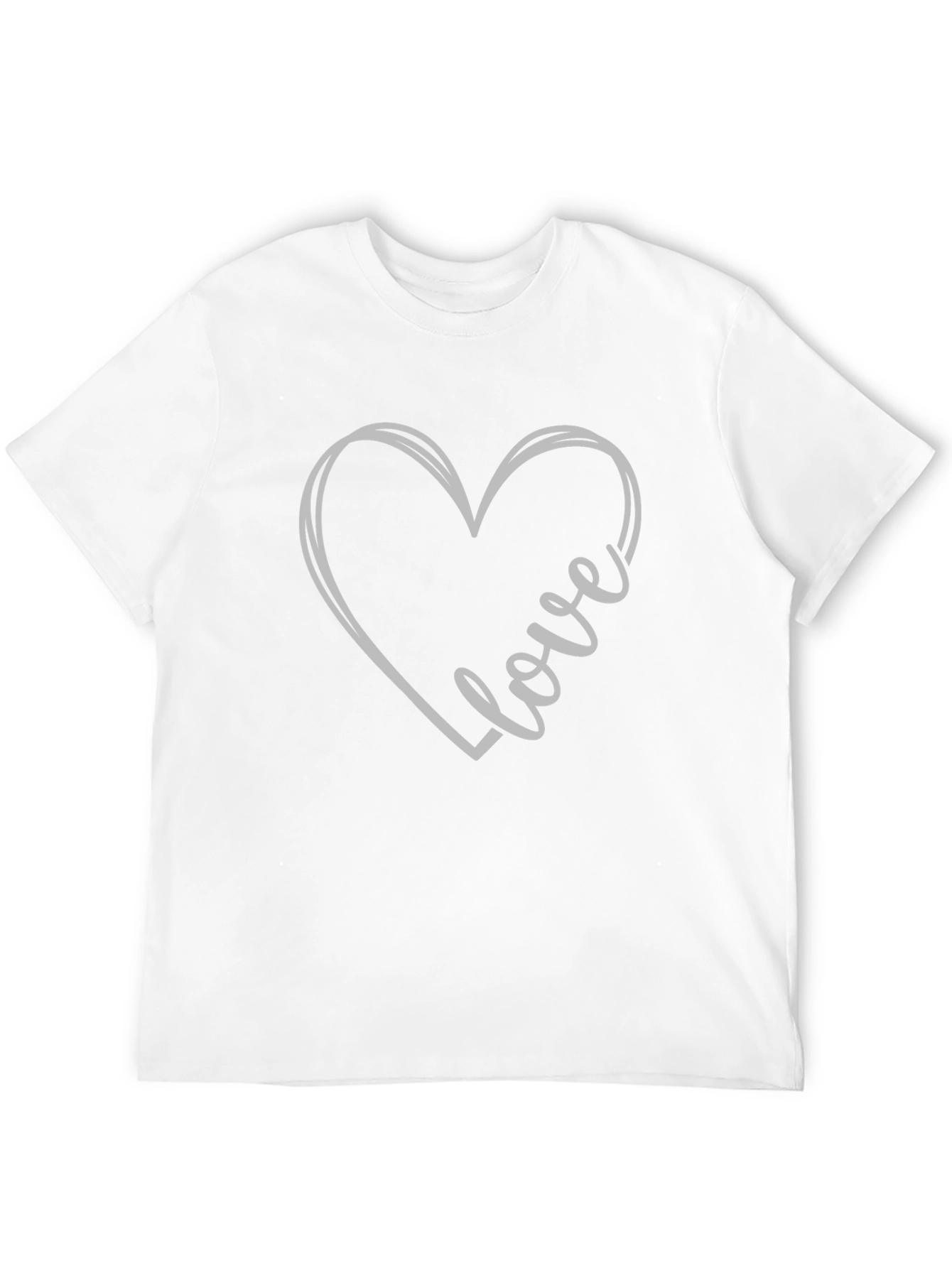 Love Heart Graphic Tee - Stylish Casual Wear