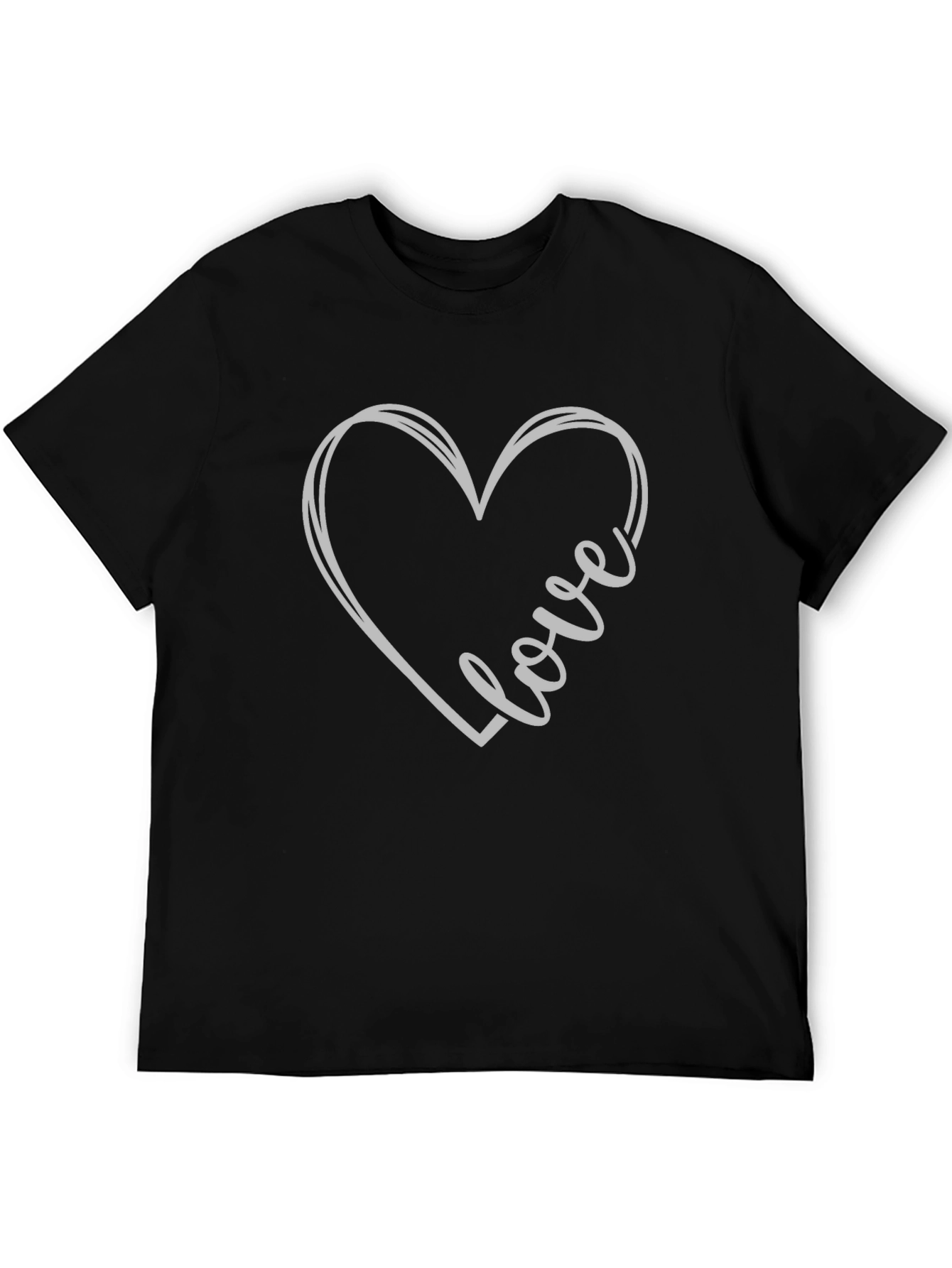 Love Heart Graphic Tee - Stylish Casual Wear
