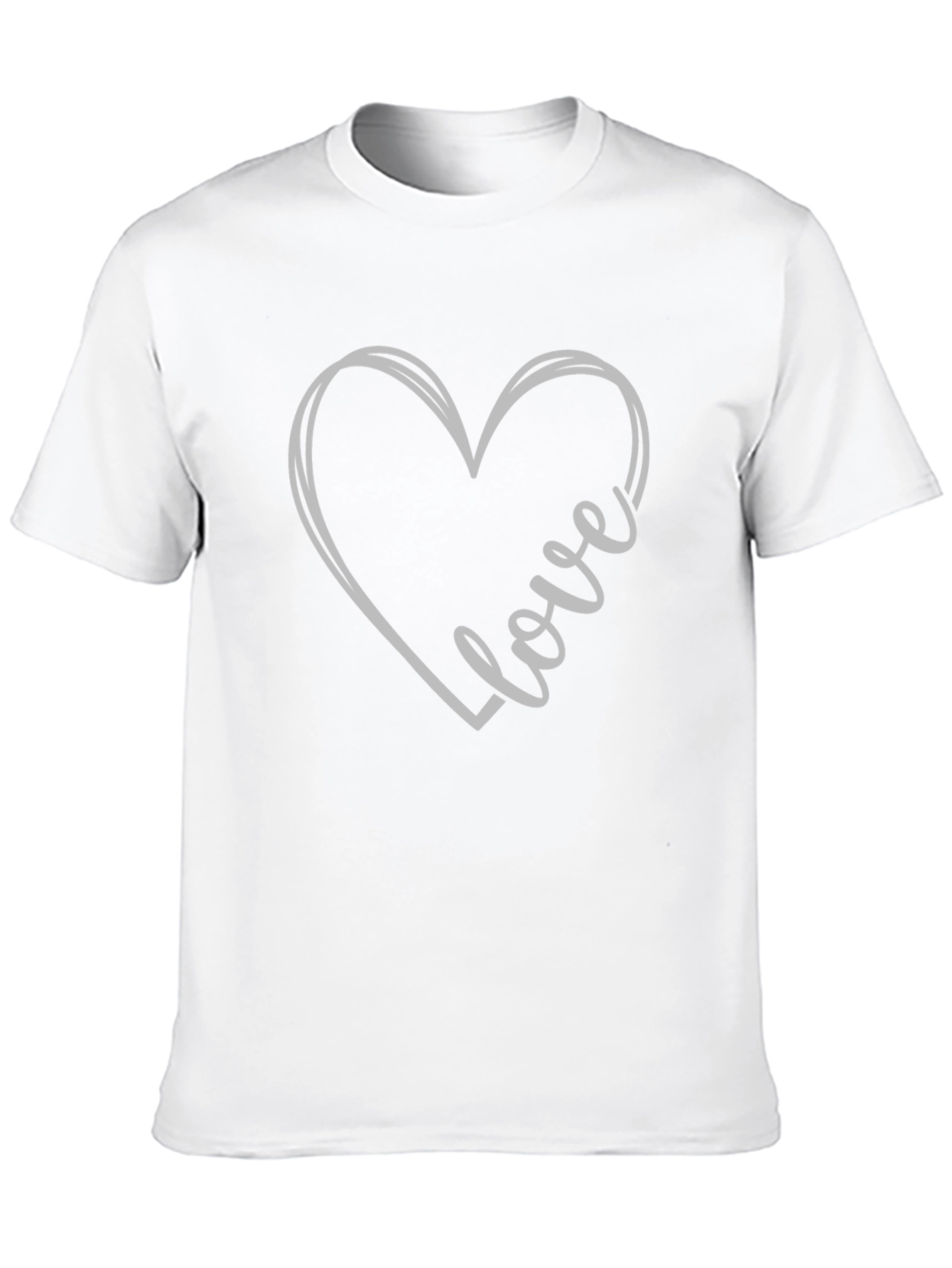 Love Heart Graphic Tee - Stylish Casual Wear