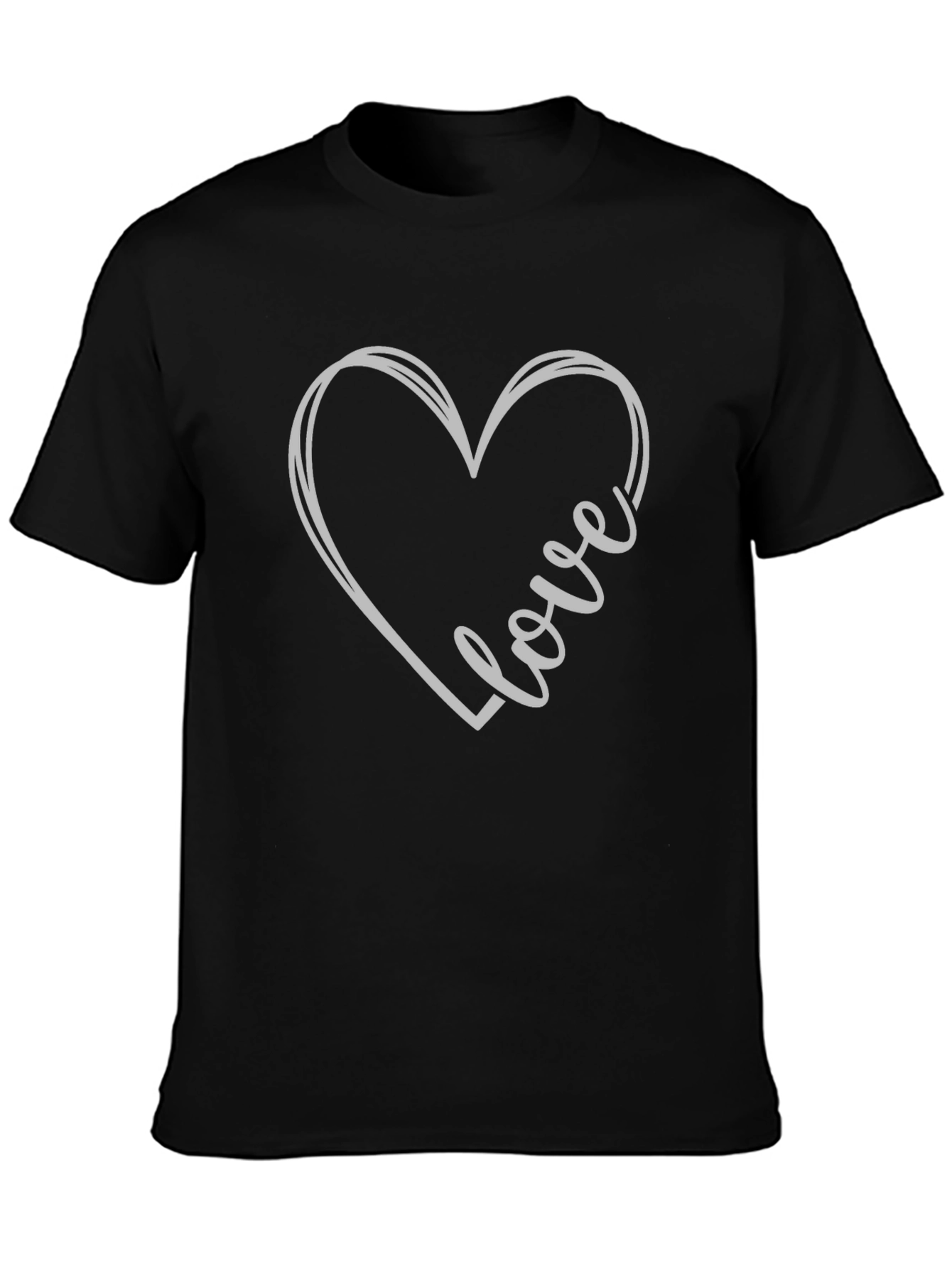 Love Heart Graphic Tee - Stylish Casual Wear