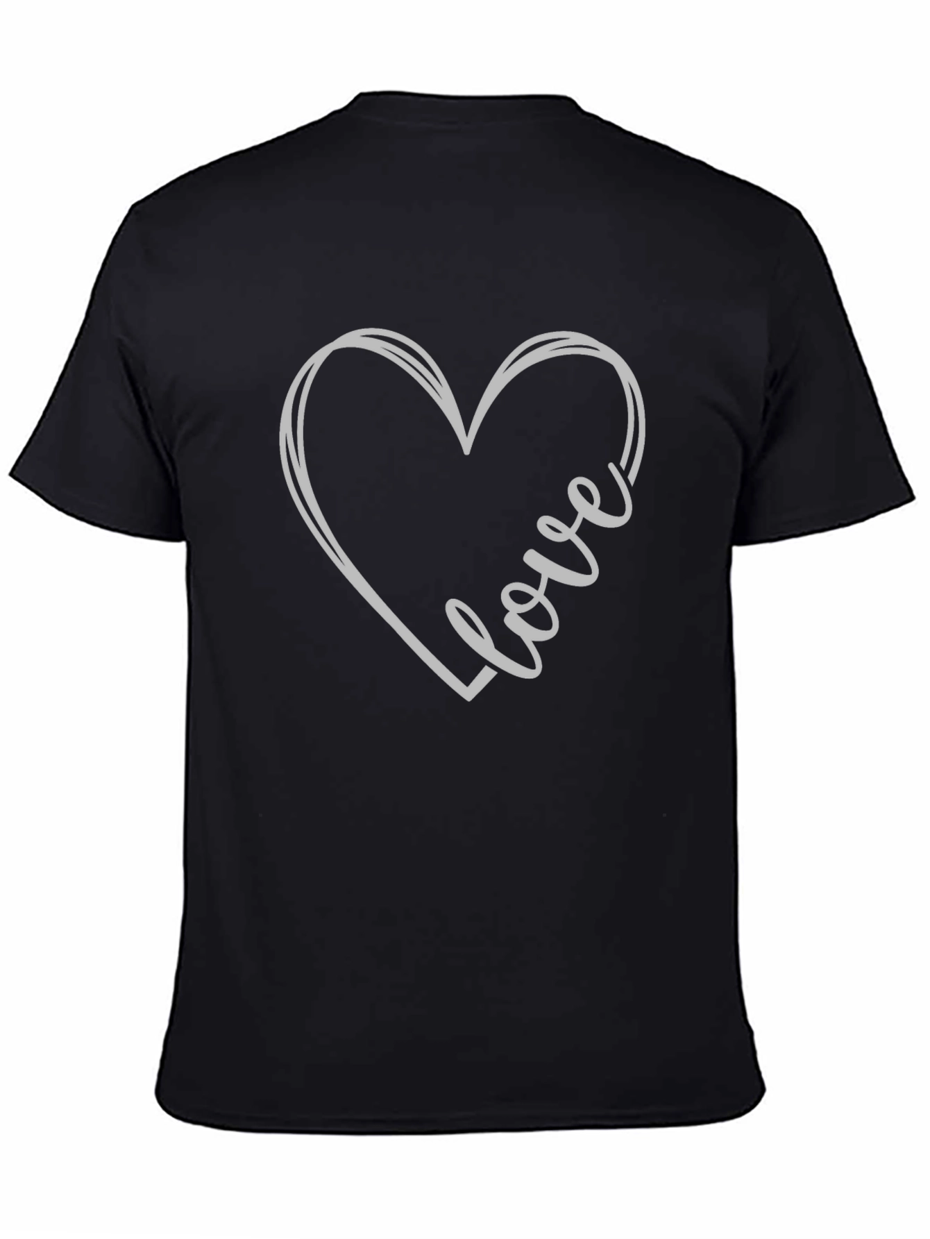 Love Heart Graphic Tee - Stylish Casual Wear