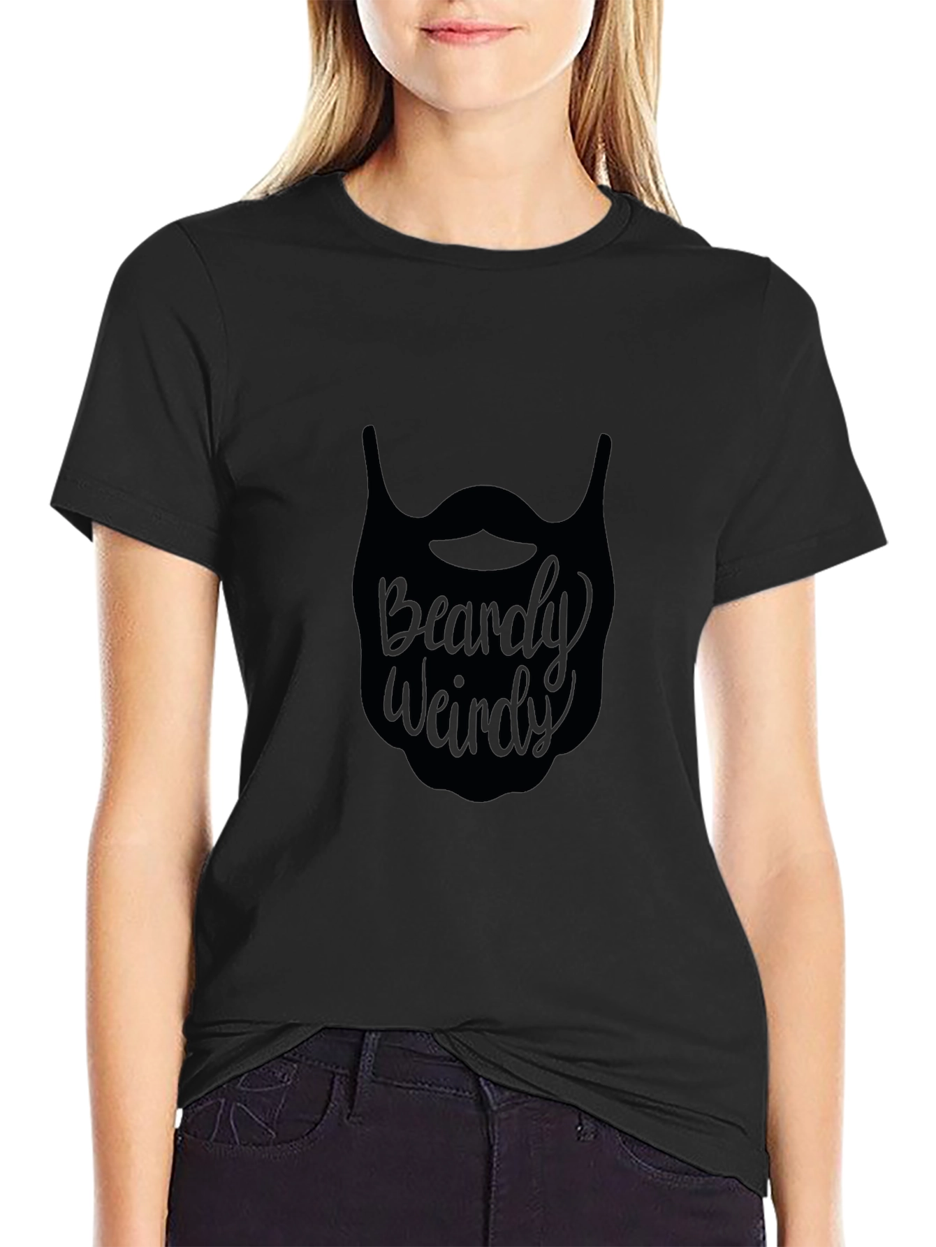 Beardy Weirdy Black Graphic Tee
