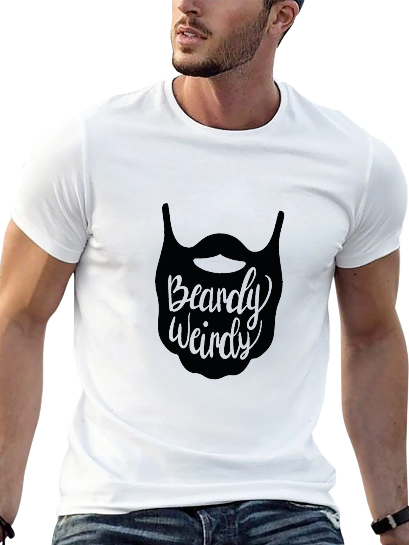 Beardy Weirdy Black Graphic Tee