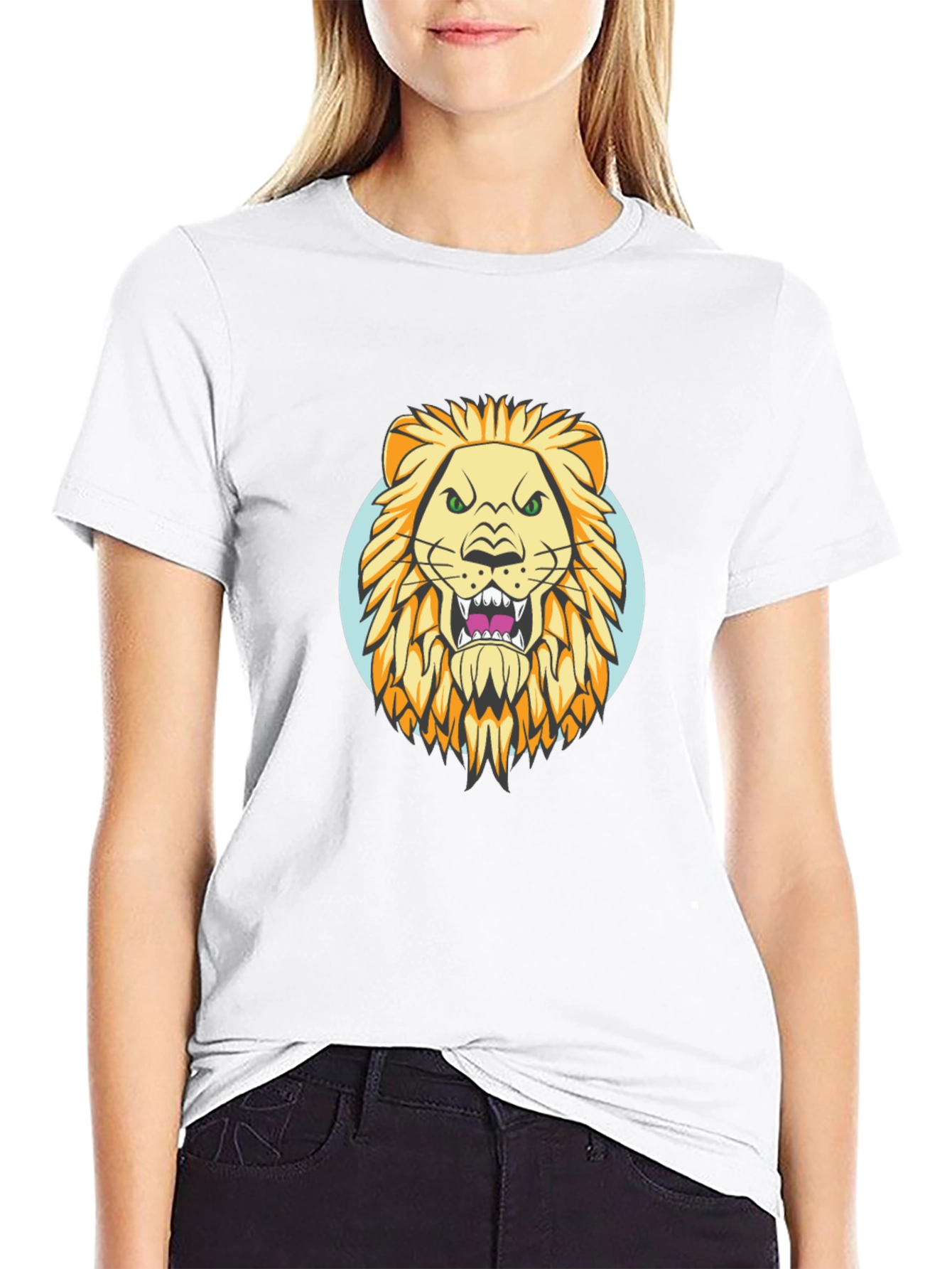 Lion Graphic Tee - Fierce Style