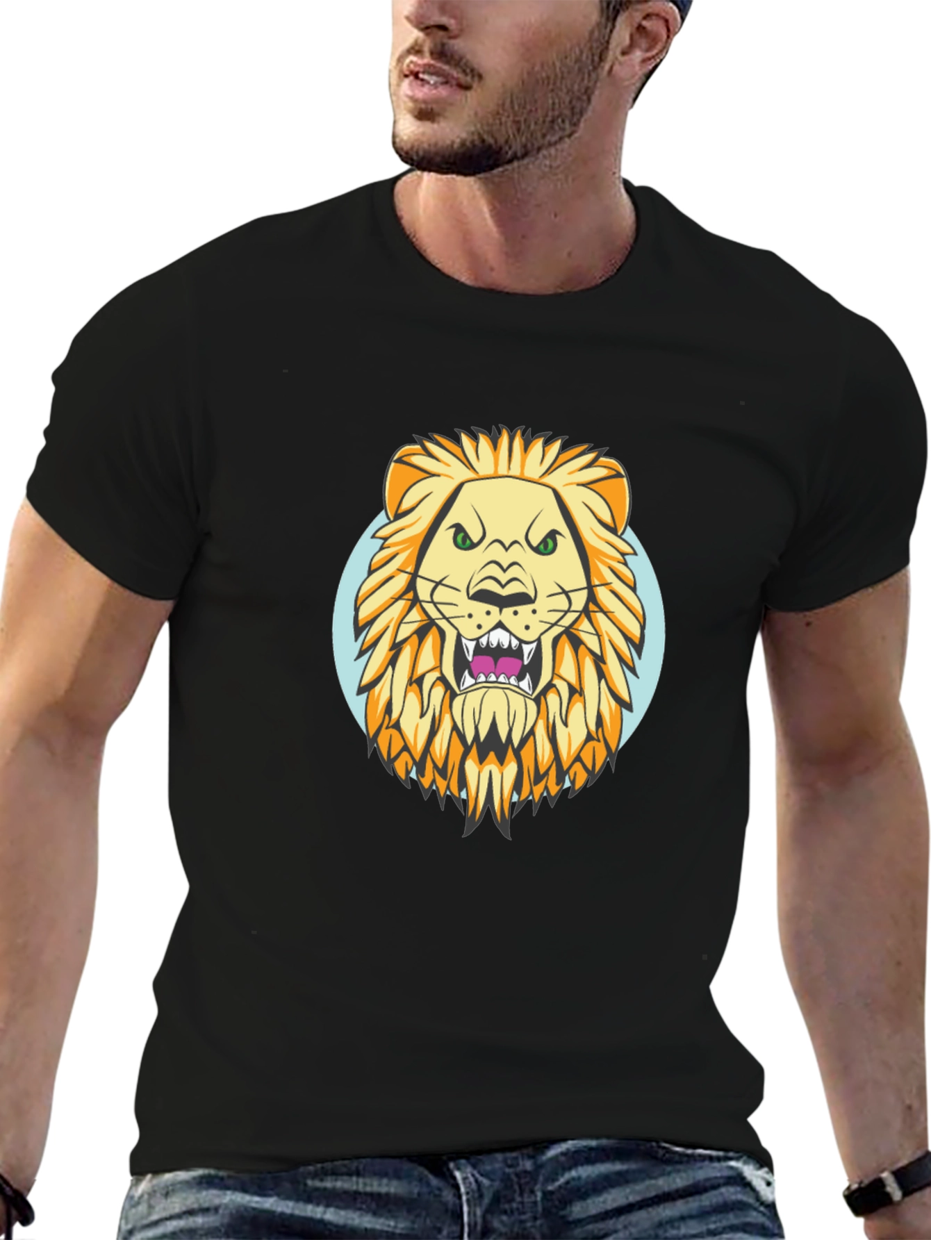 Lion Graphic Tee - Fierce Style