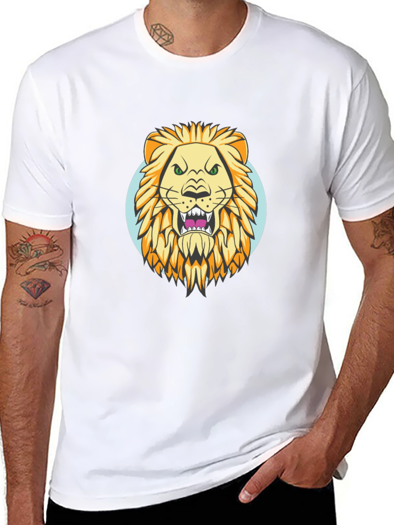 Lion Graphic Tee - Fierce Style