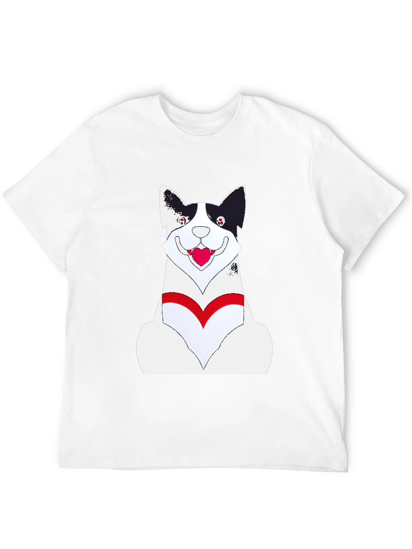 Novelty Dog Graphic Tee - Black
