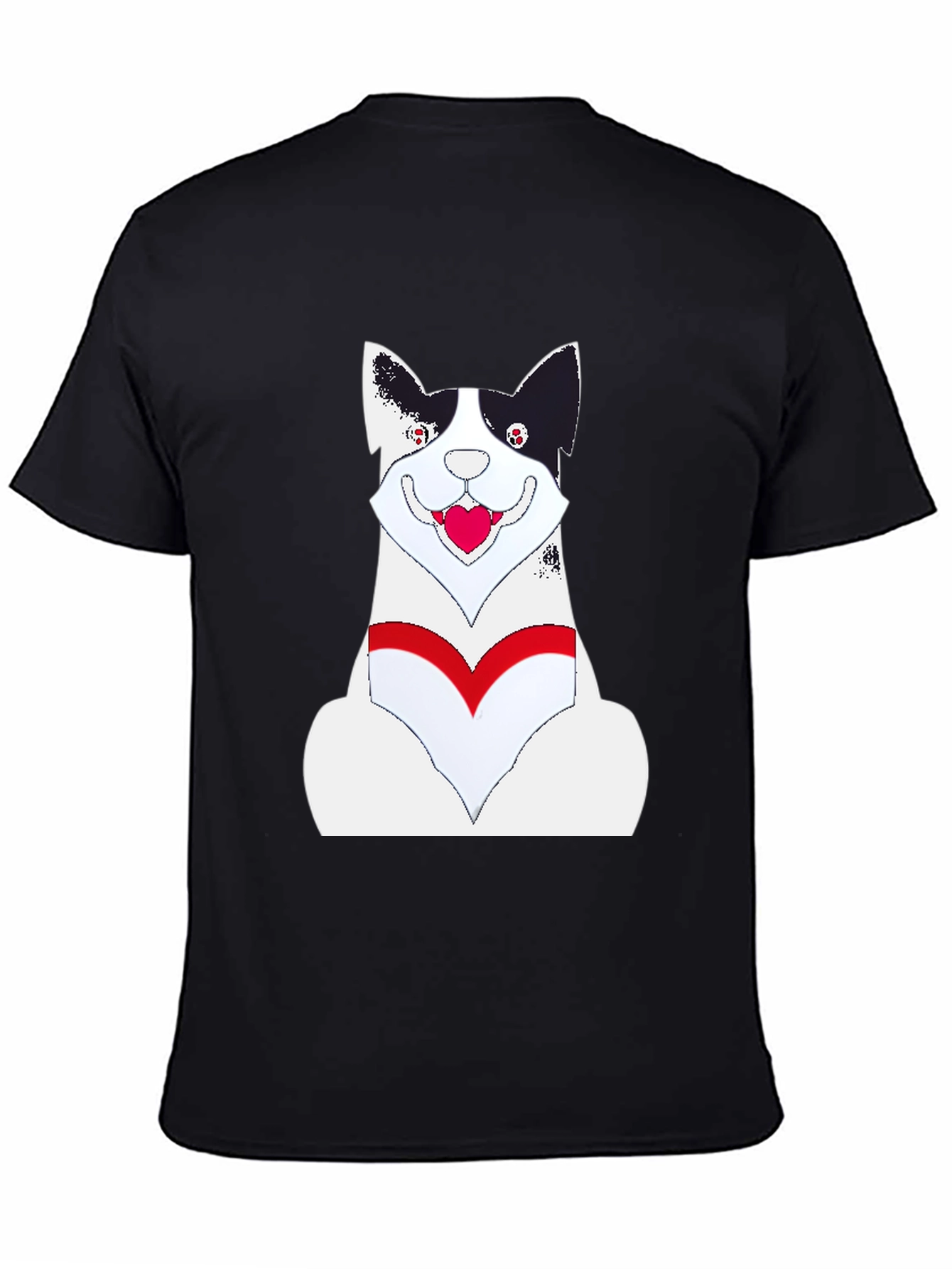 Novelty Dog Graphic Tee - Black