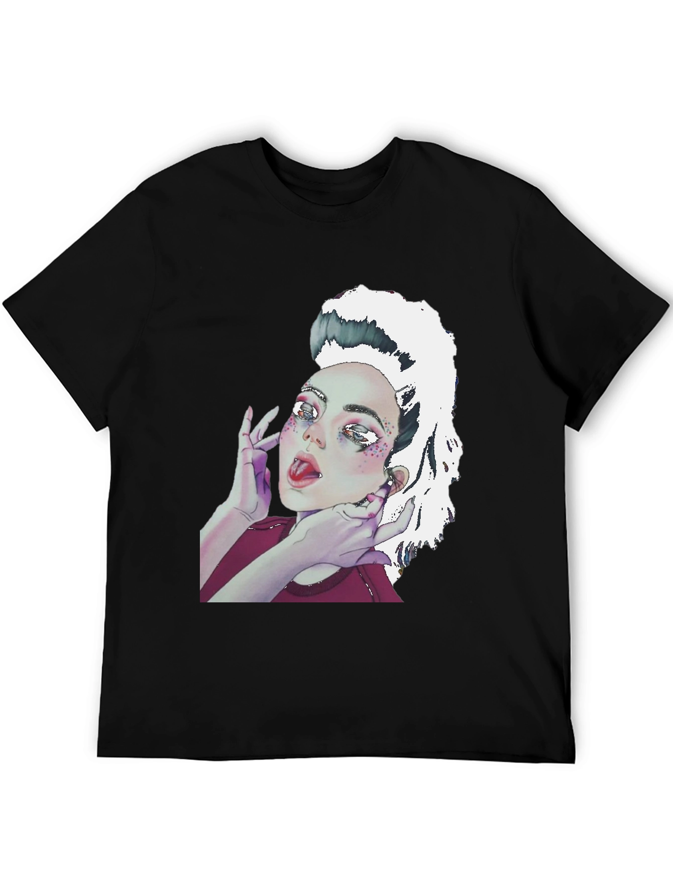 Graphic Print Tee - Unique Artistic Design