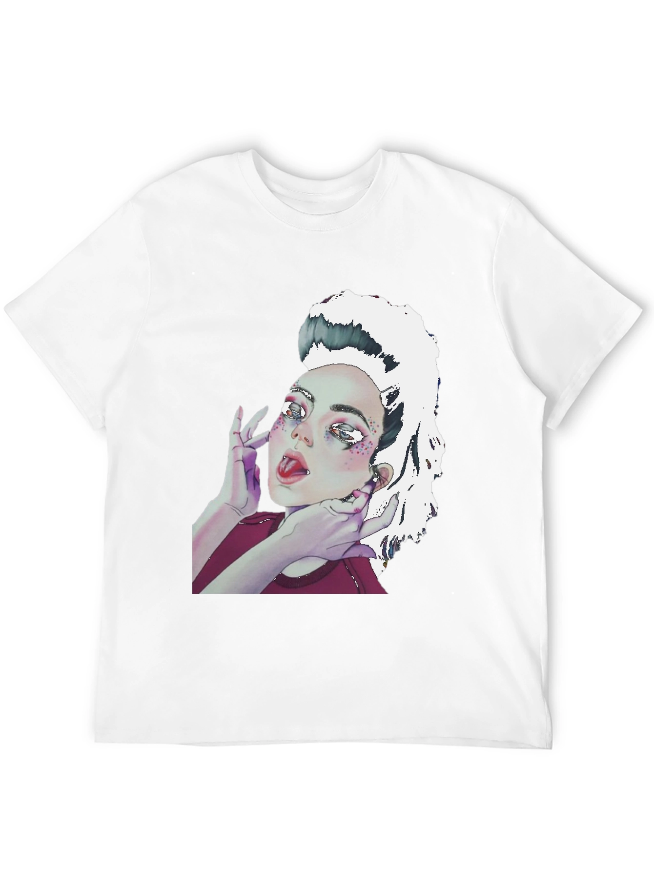 Graphic Print Tee - Unique Artistic Design