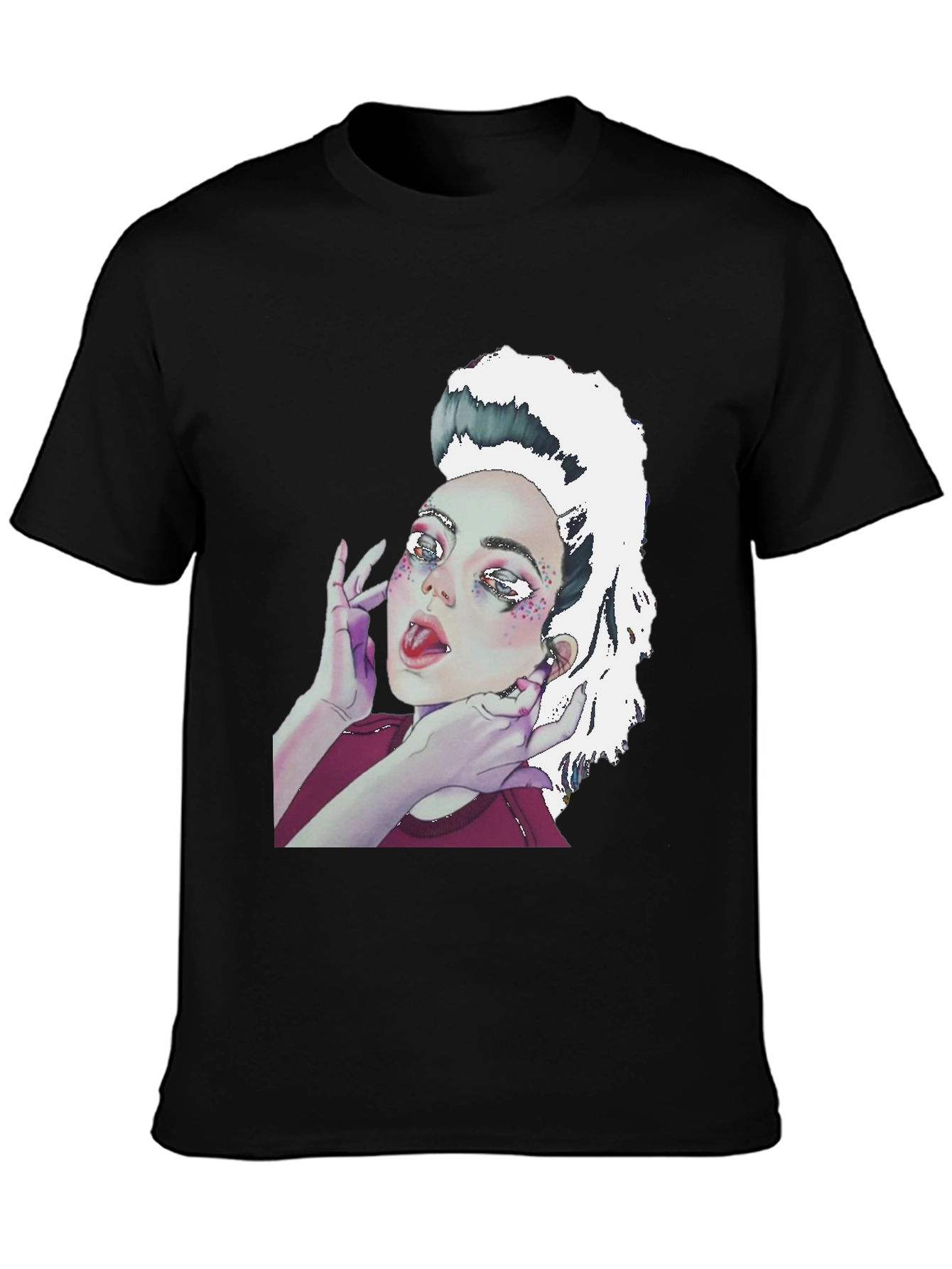 Graphic Print Tee - Unique Artistic Design