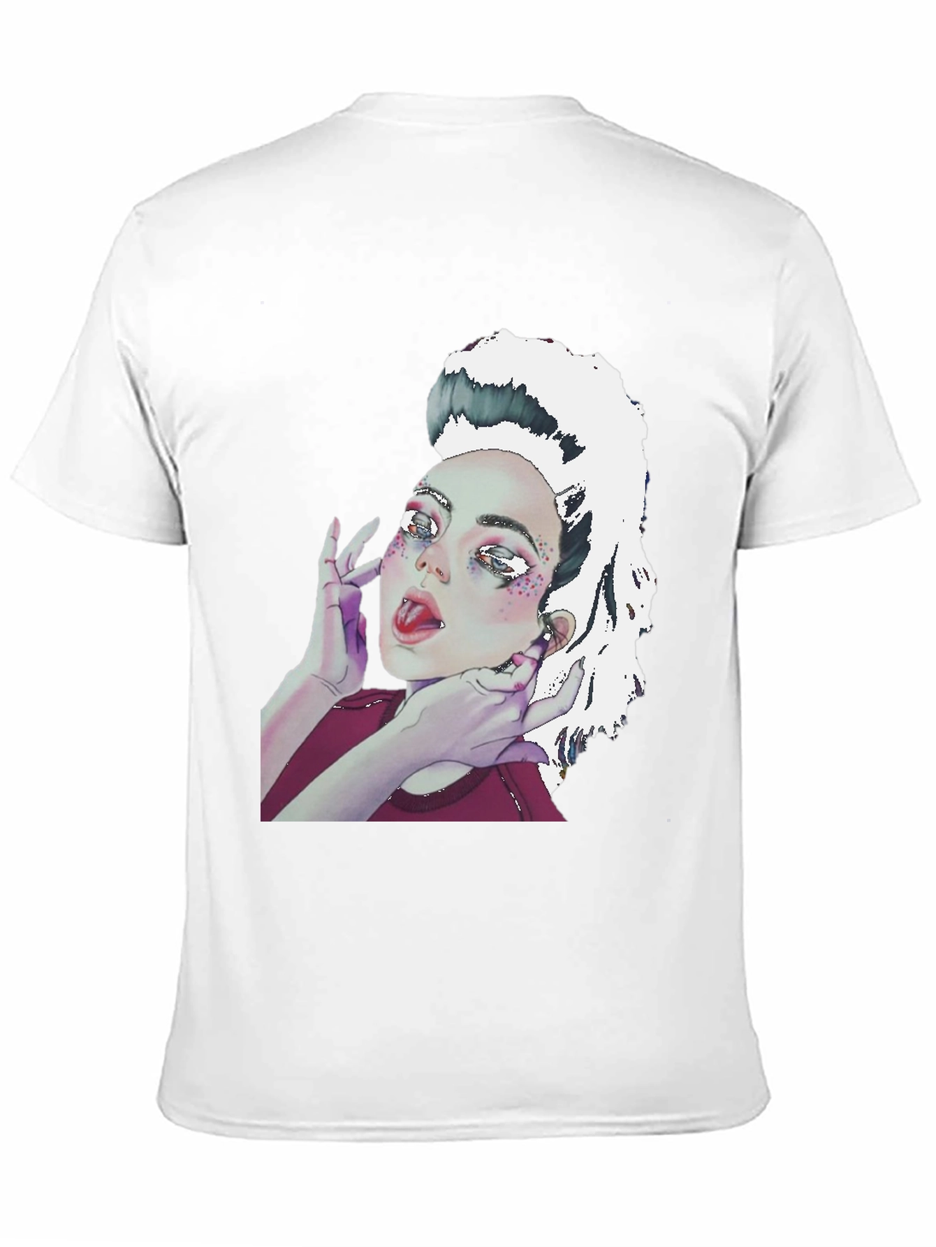 Graphic Print Tee - Unique Artistic Design
