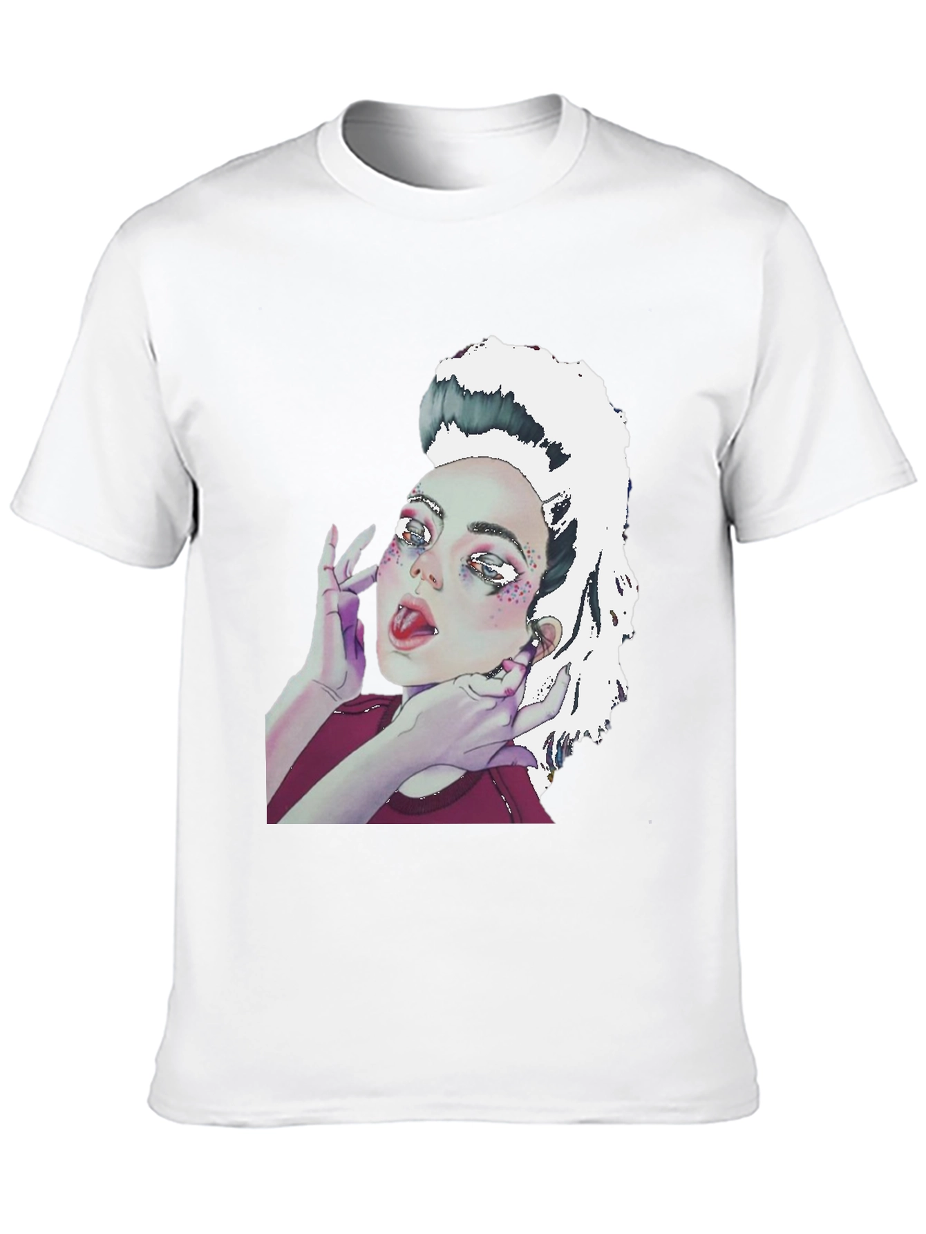 Graphic Print Tee - Unique Artistic Design