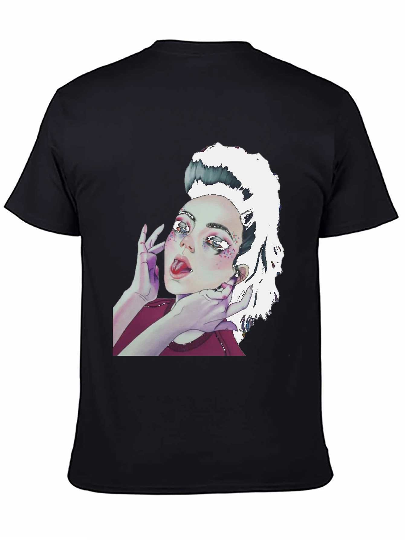 Graphic Print Tee - Unique Artistic Design