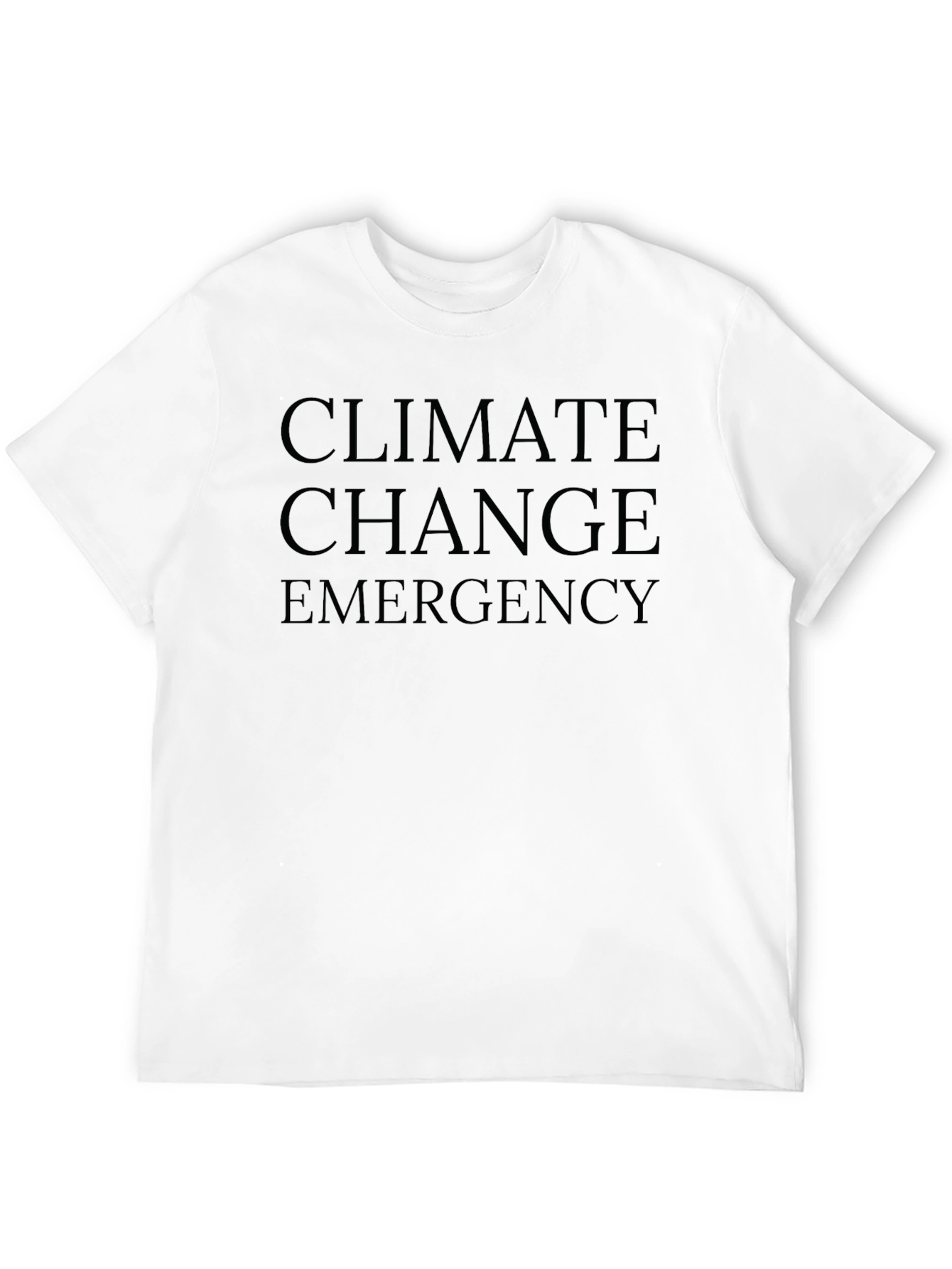 Climate Change Emergency Black T-Shirt